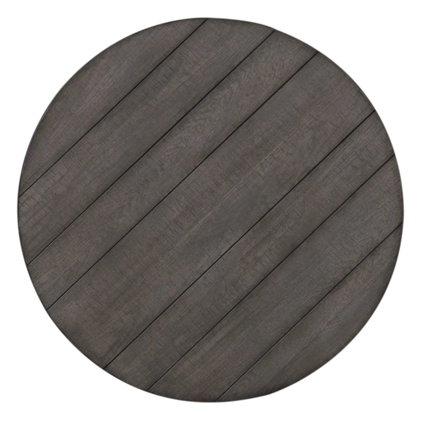 Modern Farmhouse Splay Leg Round Cocktail Table in Dusty Charcoal image