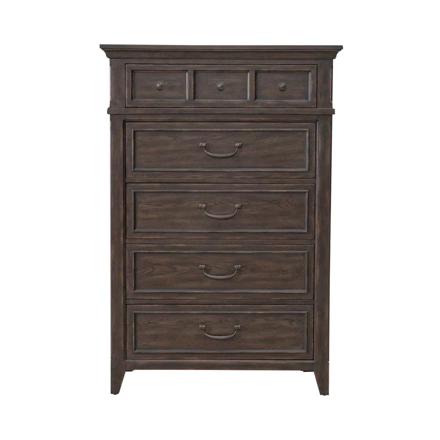 Paradise Valley 5 Drawer Chest in Saddle Brown image