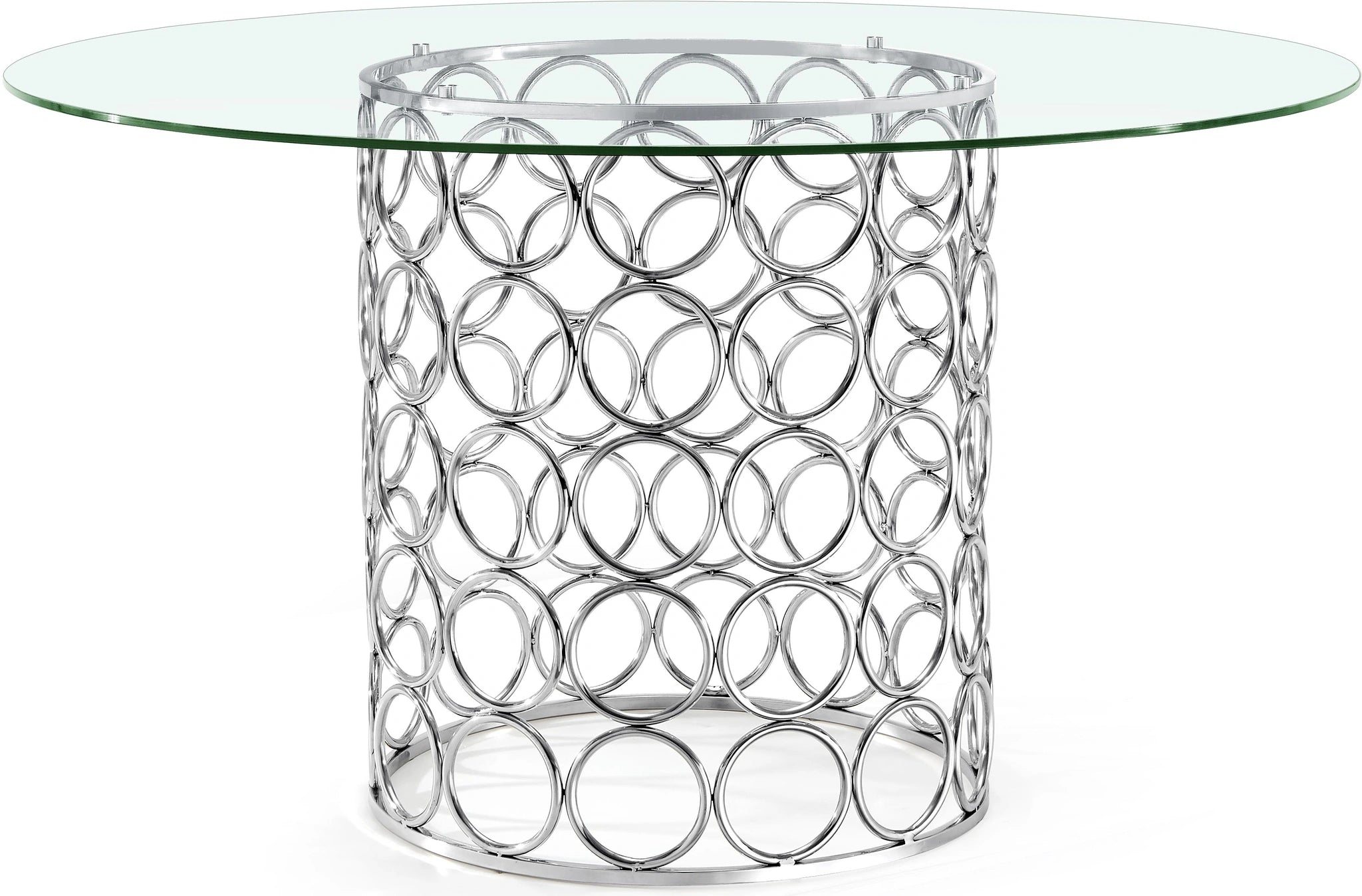 Opal Chrome Dining Table