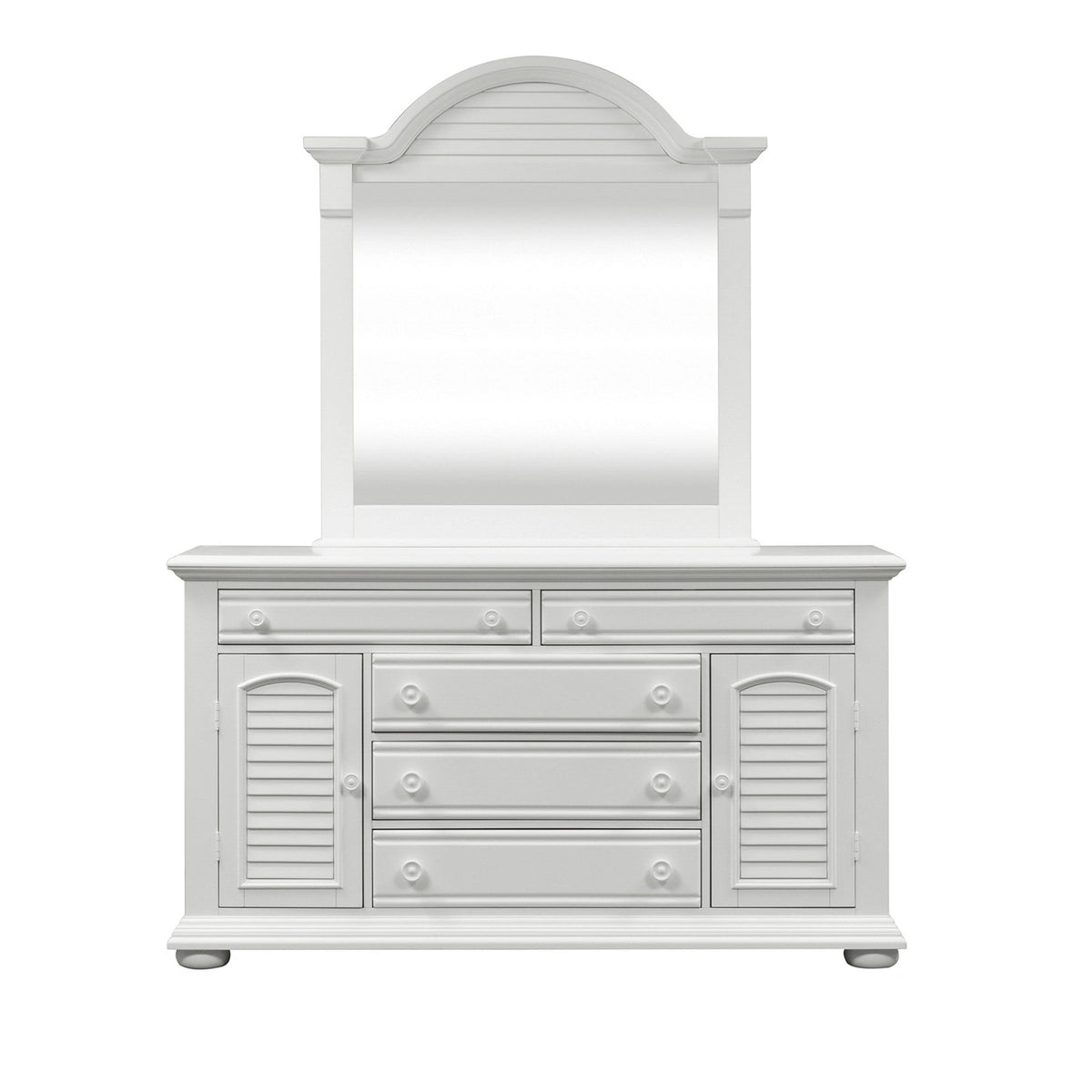 Summer House I Panel Bed, Dresser & Mirror, Night Stand image