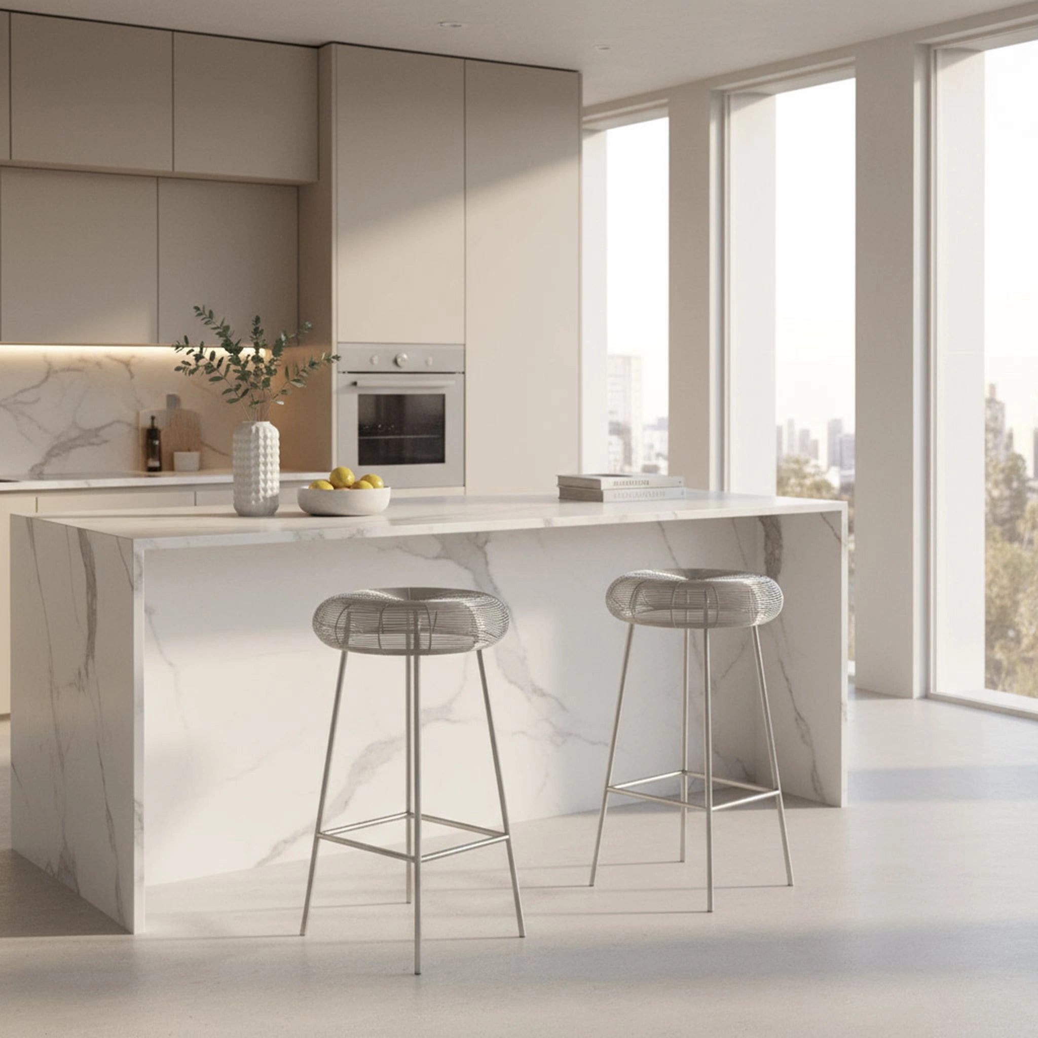 Tuscany Silver Counter Stool