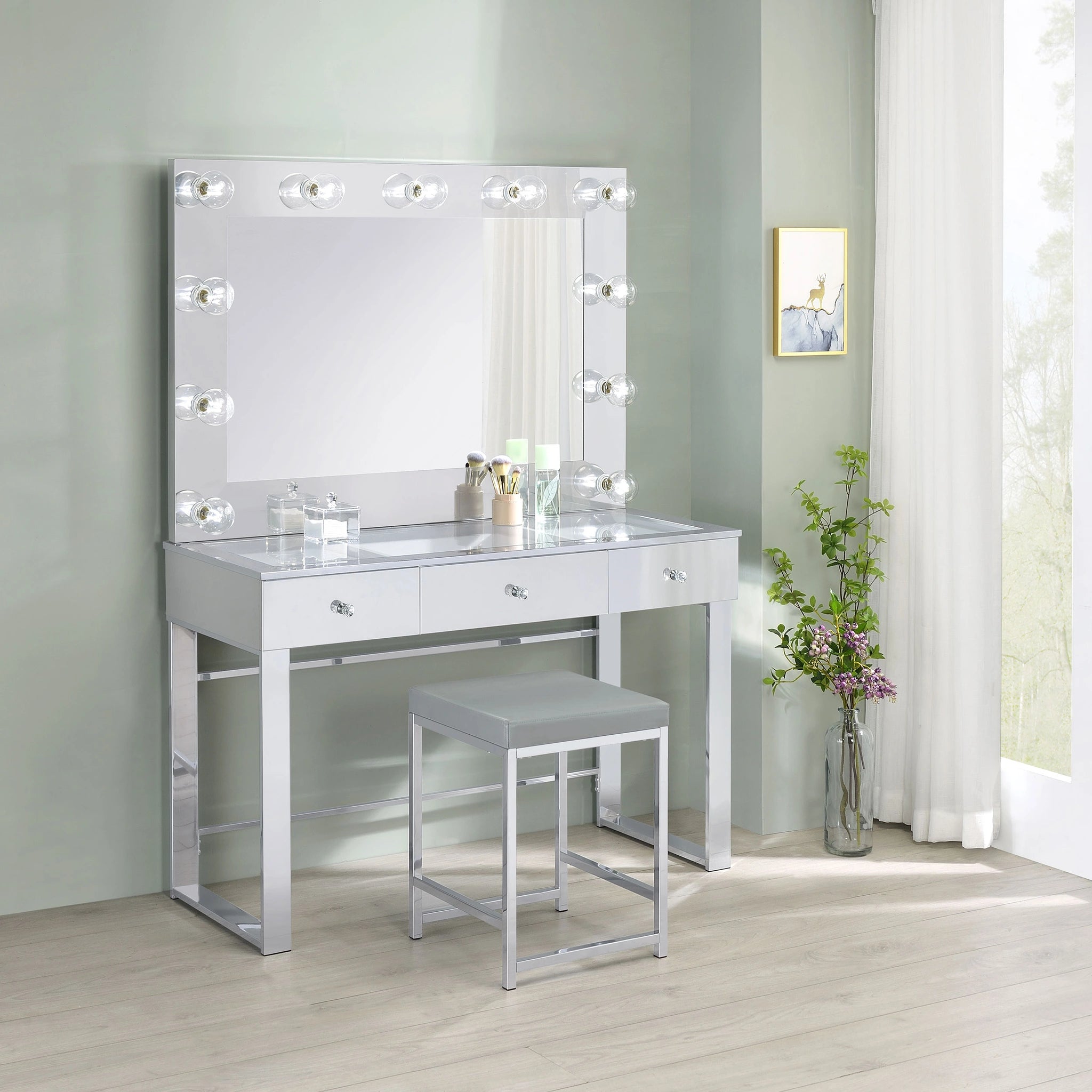 Umbridge Makeup Vanity Table with LED Mirror