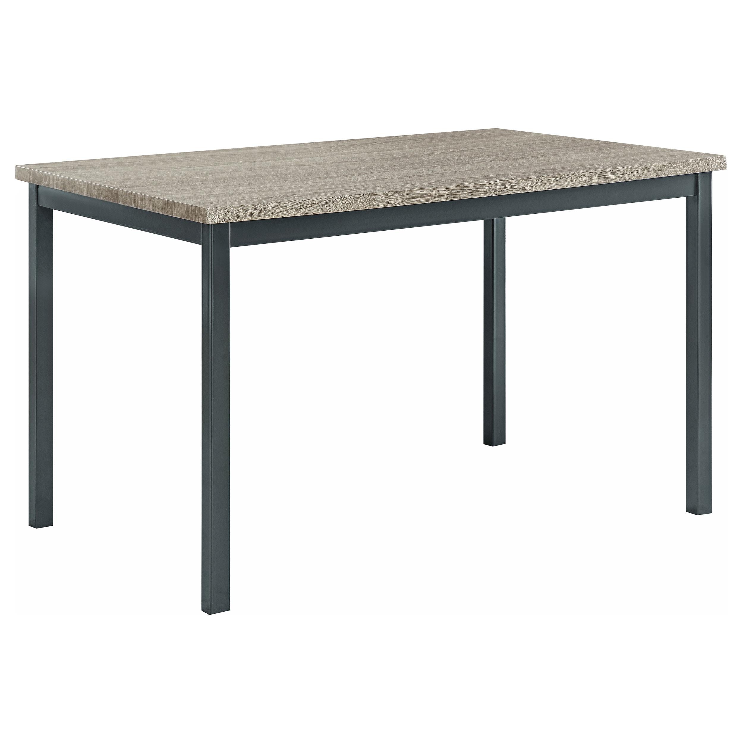 Garza Rectangular Dining Table Black - Luxury Home Furniture (MI)