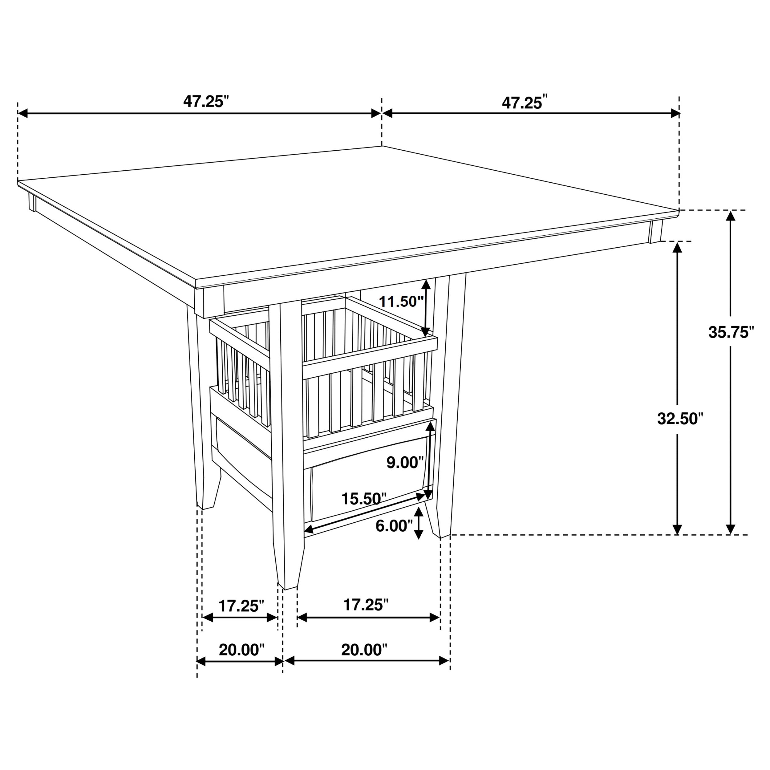 Jaden 5 Pc Counter Height Dining Sets - Luxury Home Furniture (MI)