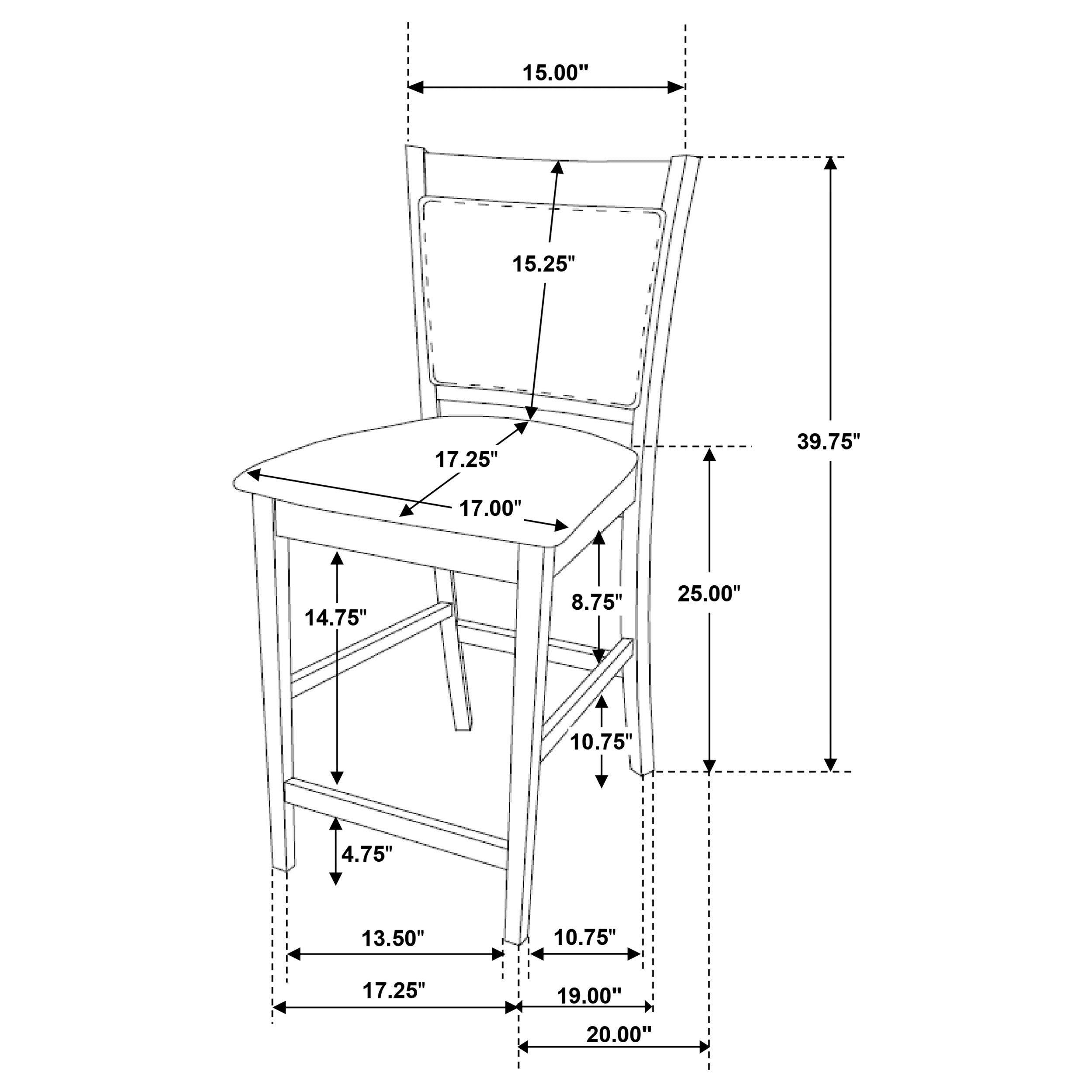 Jaden 5 Pc Counter Height Dining Sets - Luxury Home Furniture (MI)