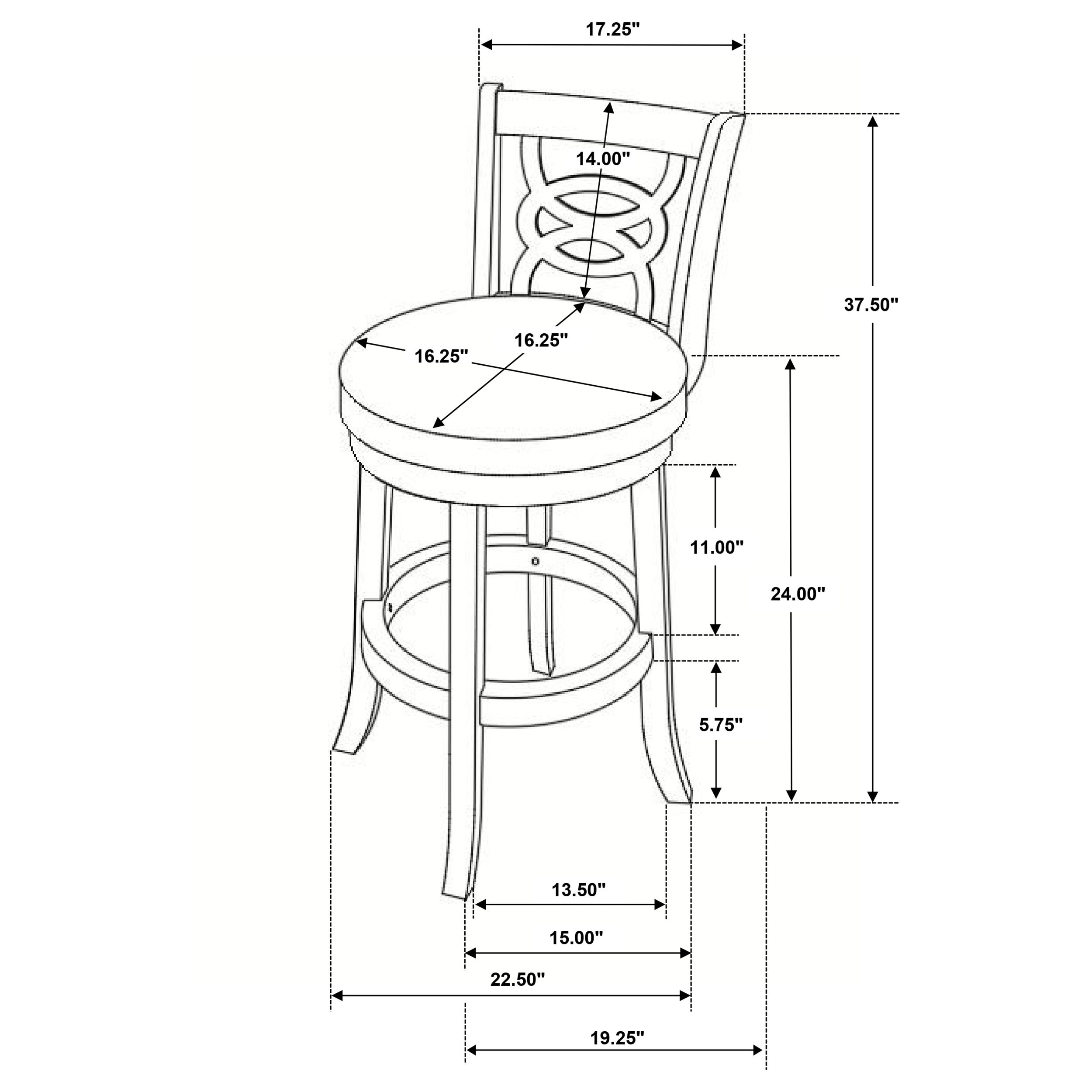 Calecita Swivel Counter Chair - Luxury Home Furniture (MI)