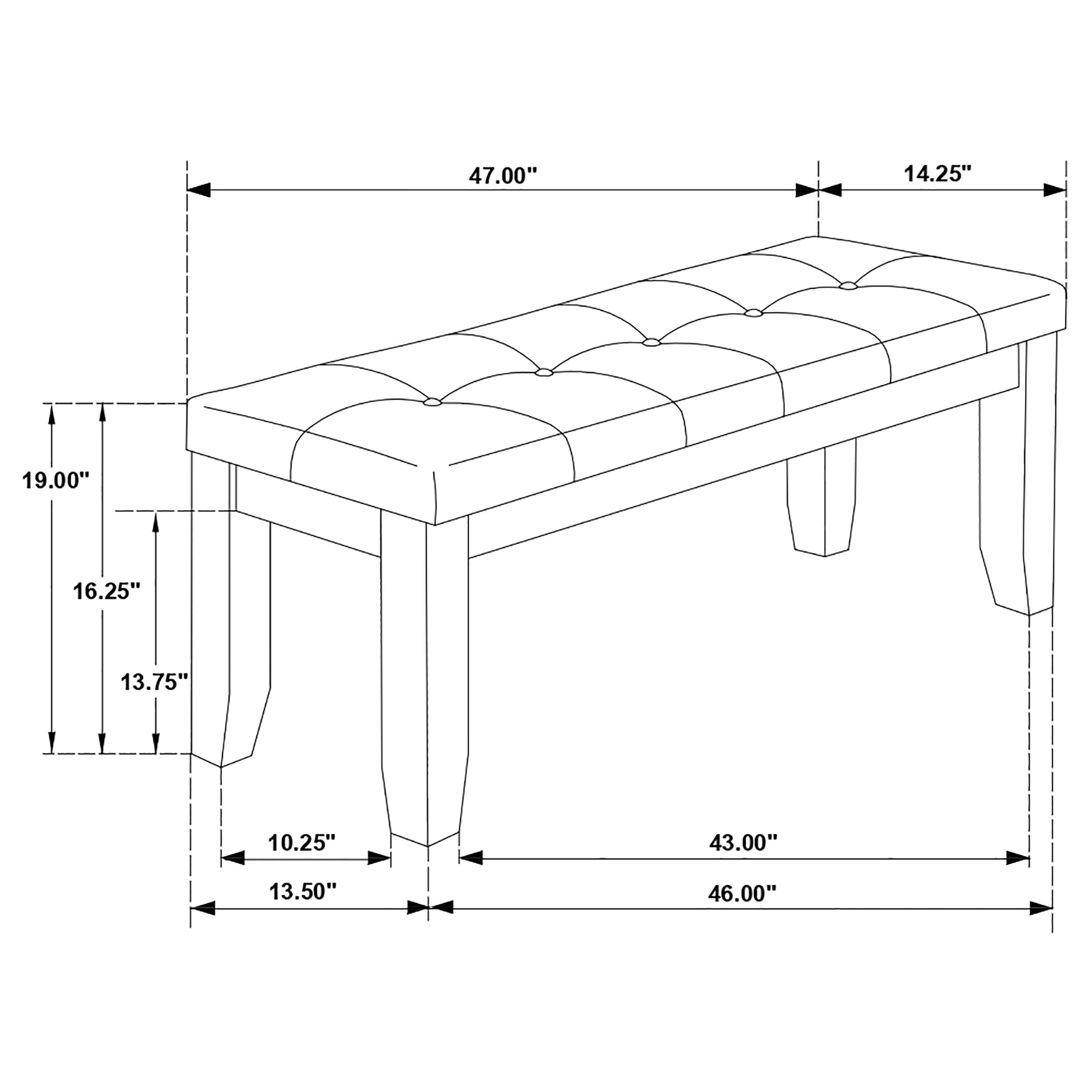 Dalila Dining Bench - Luxury Home Furniture (MI)