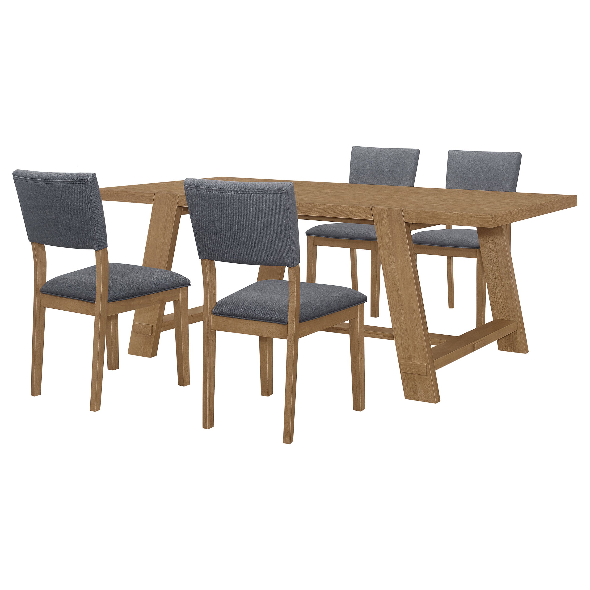 Sharon 5 Pc Dining Sets Gray - Luxury Home Furniture (MI)