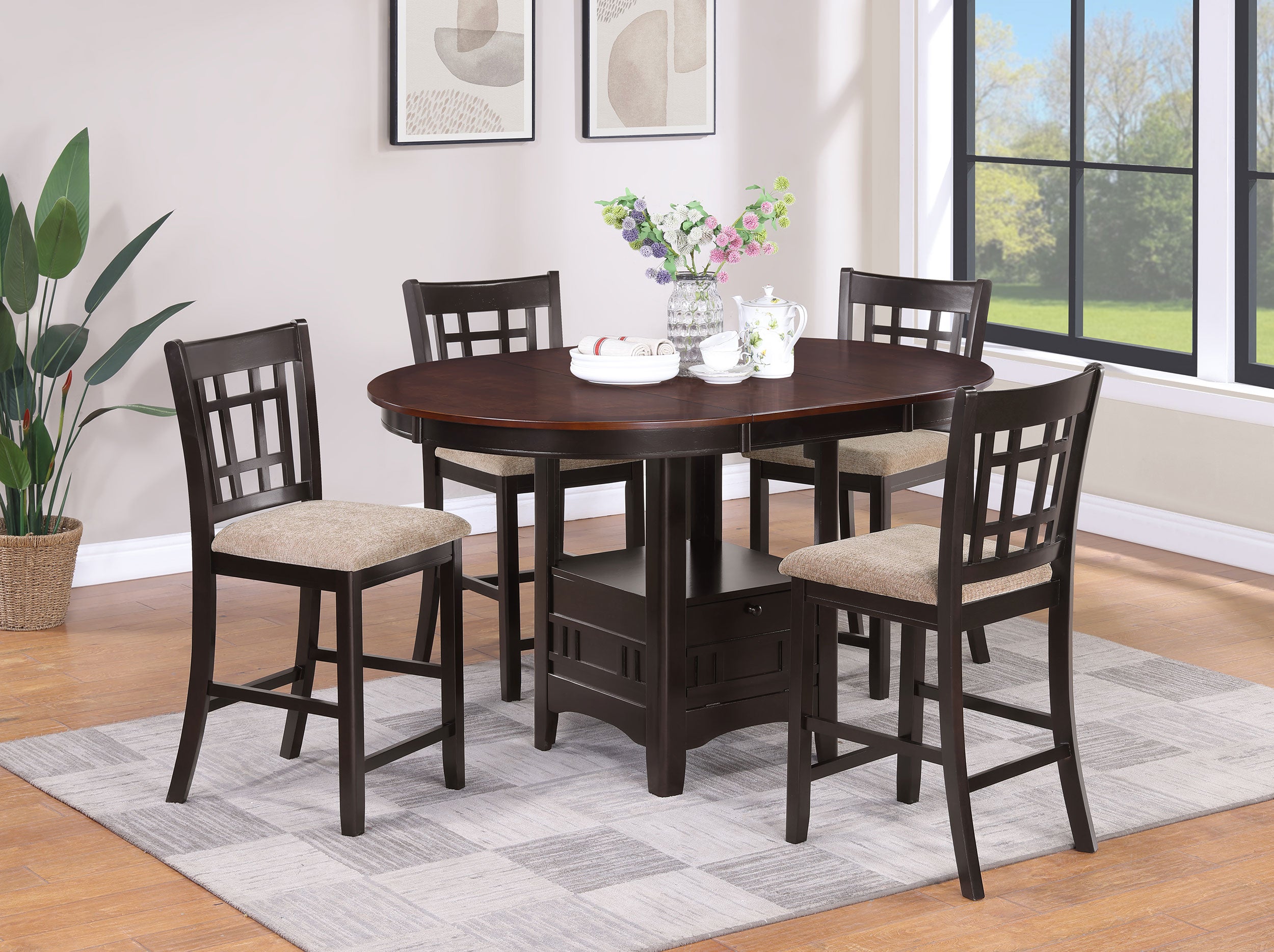 Lavon 5 Pc Counter Height Dining Sets - Luxury Home Furniture (MI)