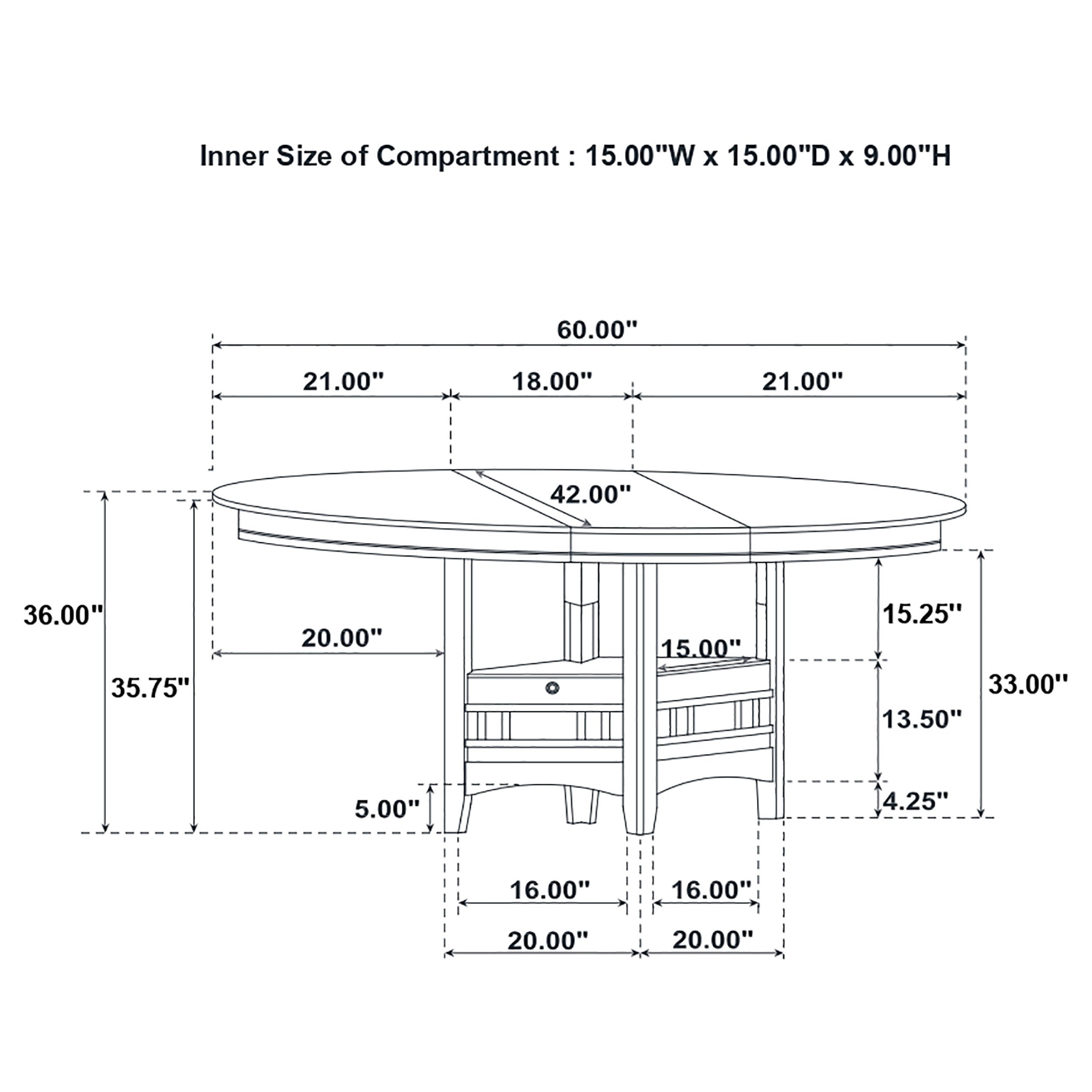 Lavon 5 Pc Counter Height Dining Sets - Luxury Home Furniture (MI)