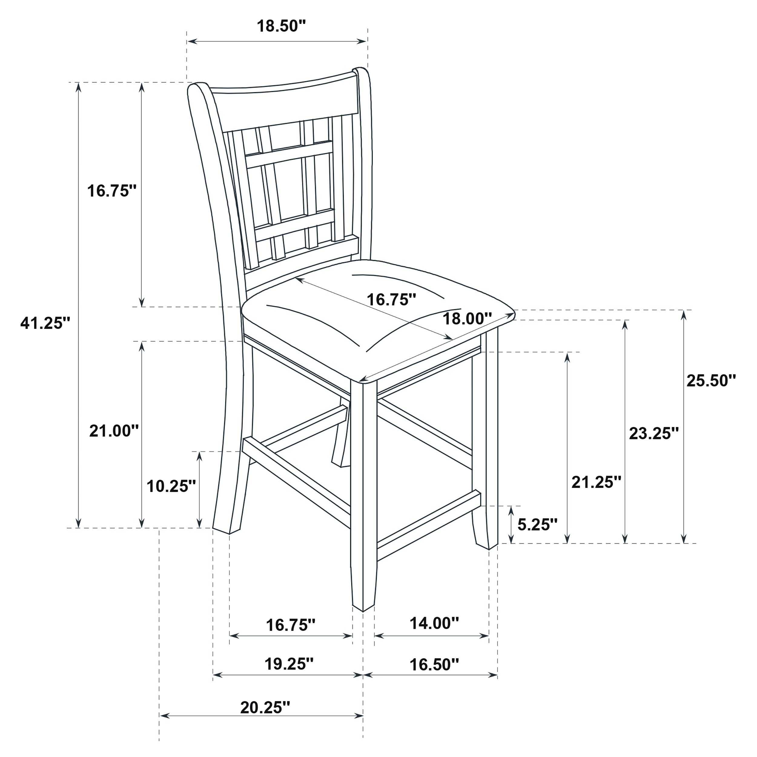 Lavon 5 Pc Counter Height Dining Sets - Luxury Home Furniture (MI)