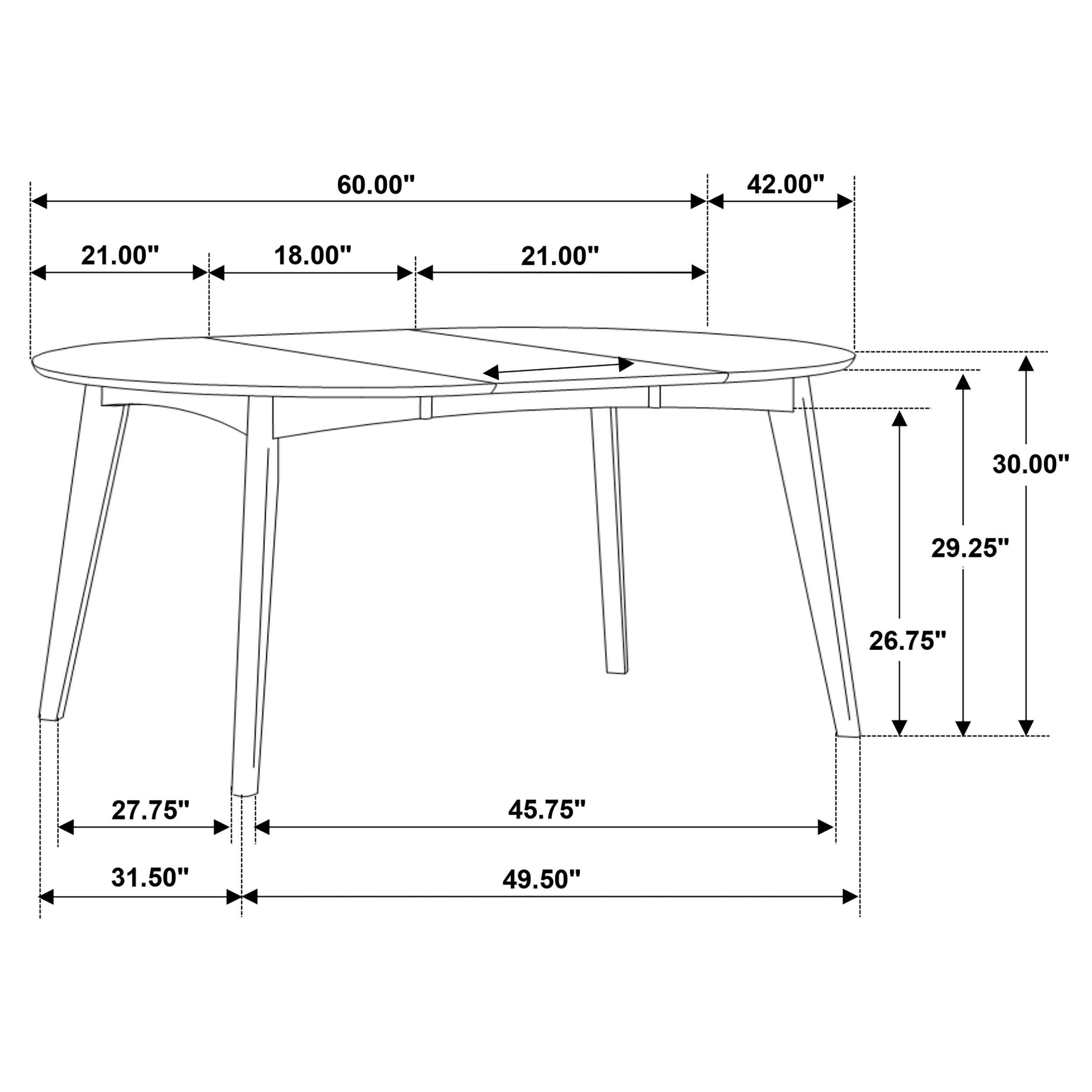 Jedda 5 Pc Dining Sets - Luxury Home Furniture (MI)