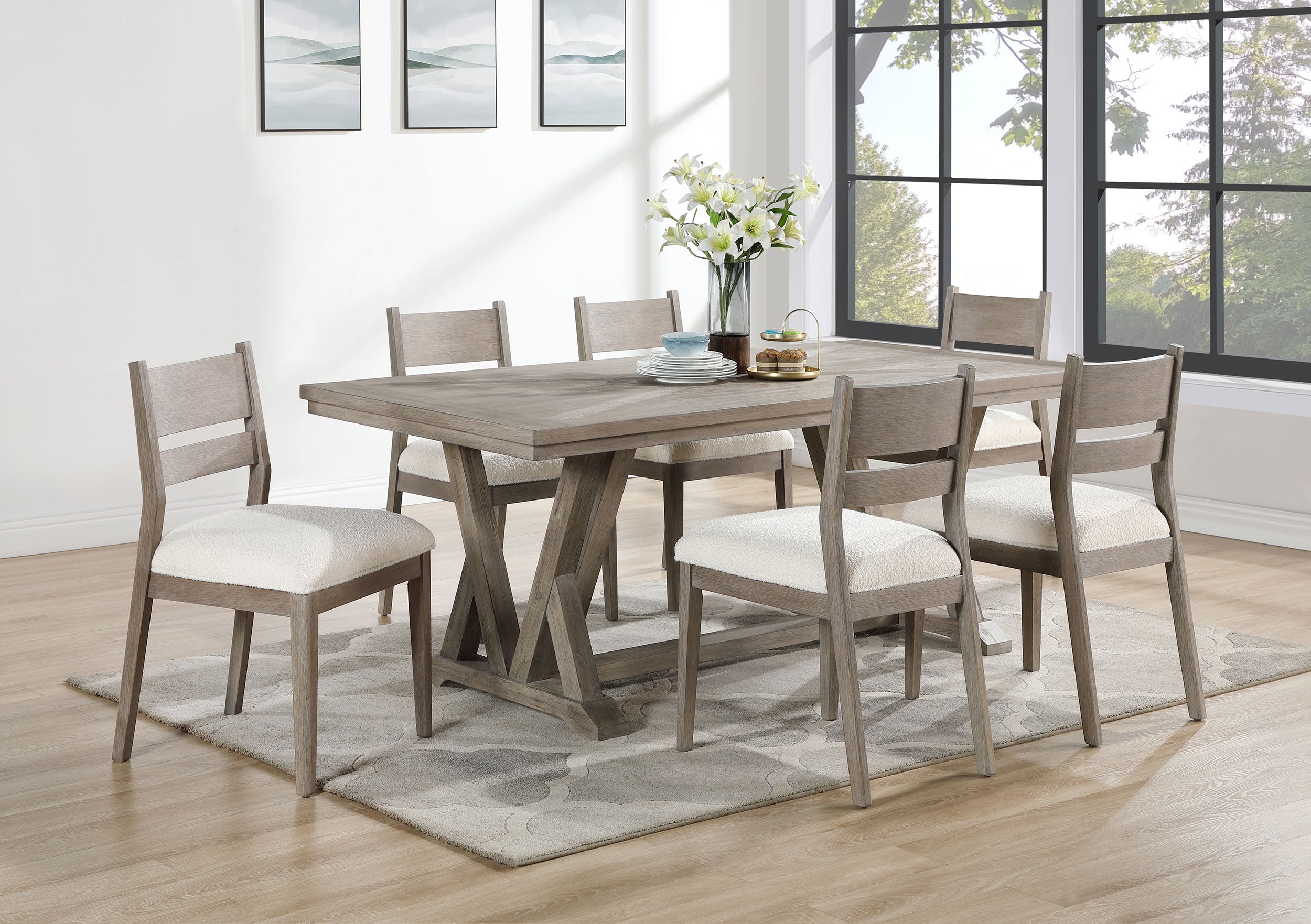 Cornelia 7 Pc Dining Set - Luxury Home Furniture (MI)