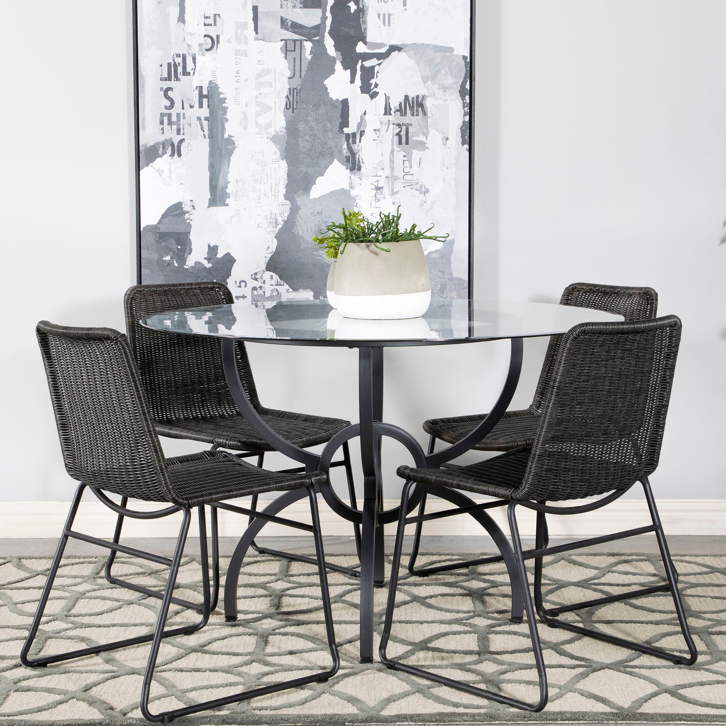 Aviano 5 Pc Dining Set - Luxury Home Furniture (MI)