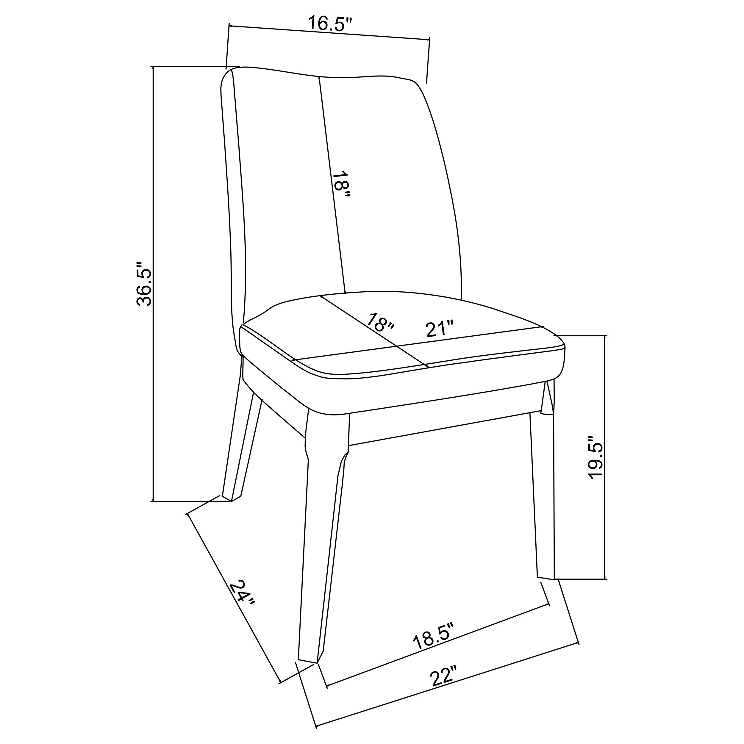 Carissa Side Chair - Luxury Home Furniture (MI)
