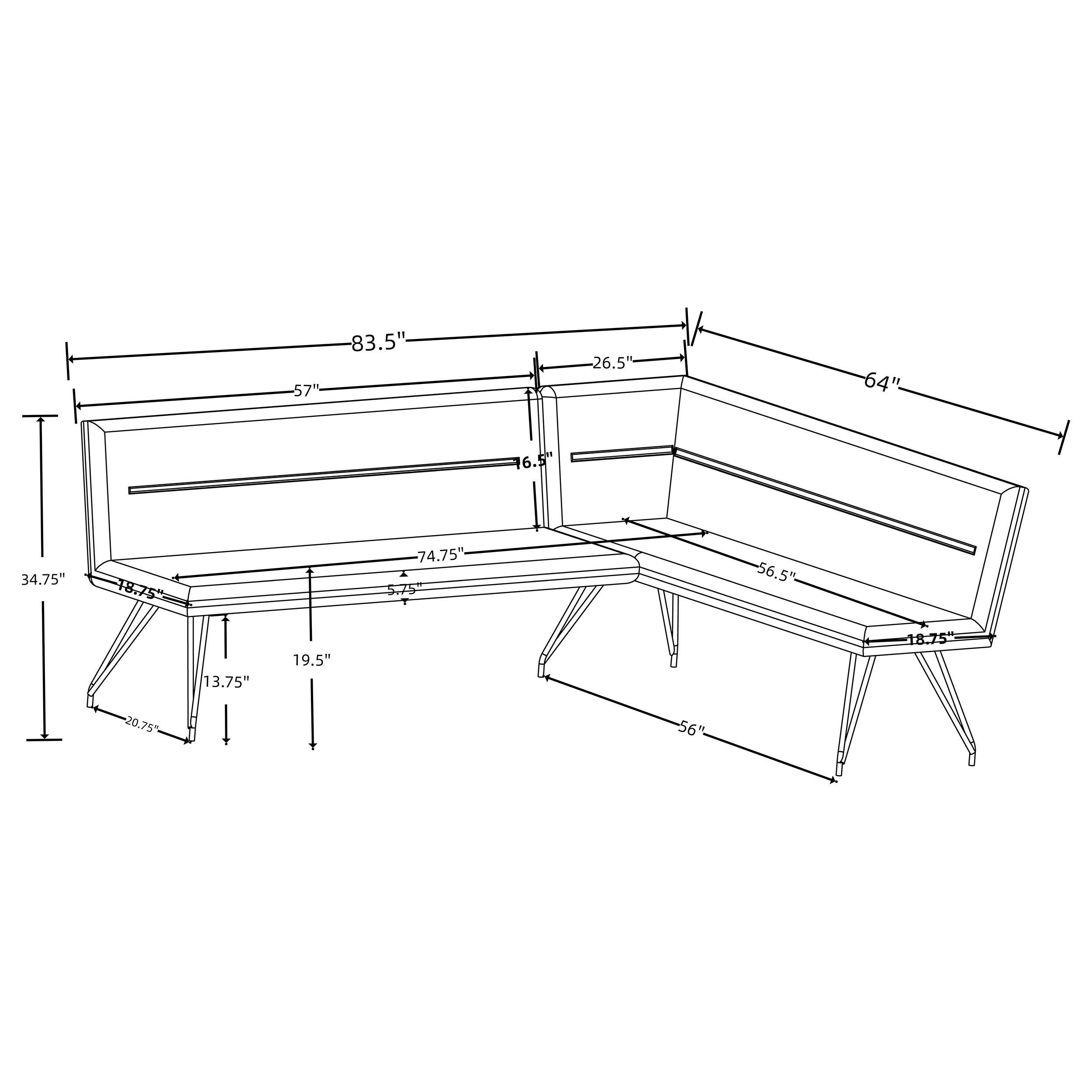 Dodson Bench - Luxury Home Furniture (MI)