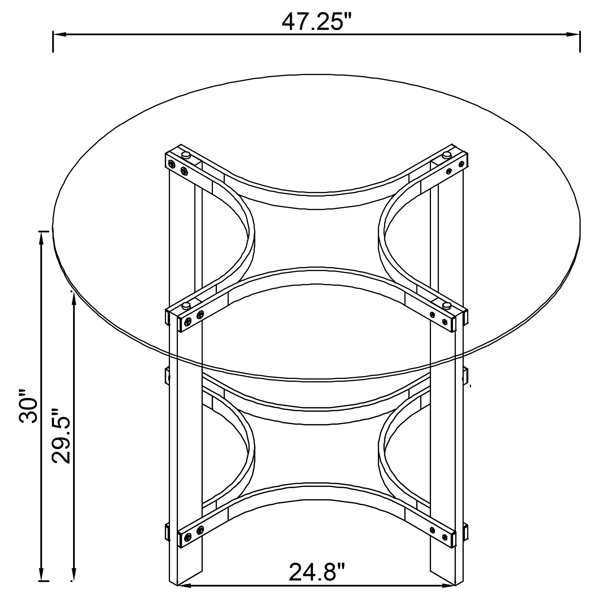 Keeling 5 Pc Dining Set - Luxury Home Furniture (MI)