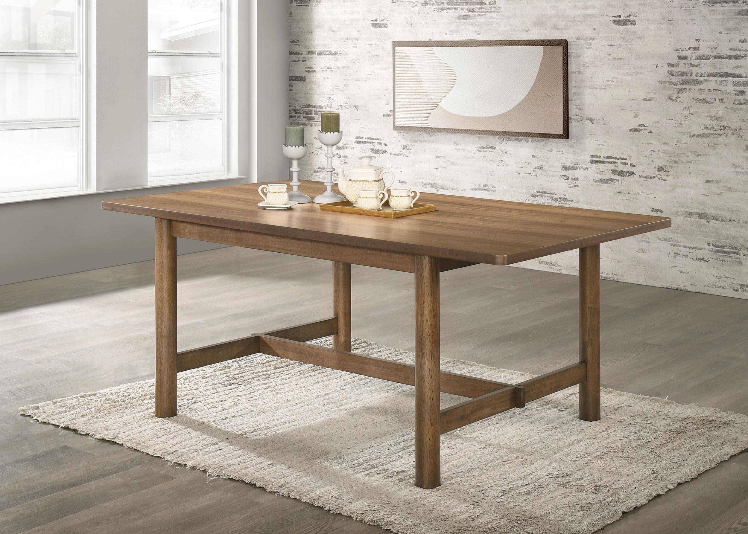 Crestmore 71-inch Rectangular Wood Dining Table Walnut - Luxury Home Furniture (MI)