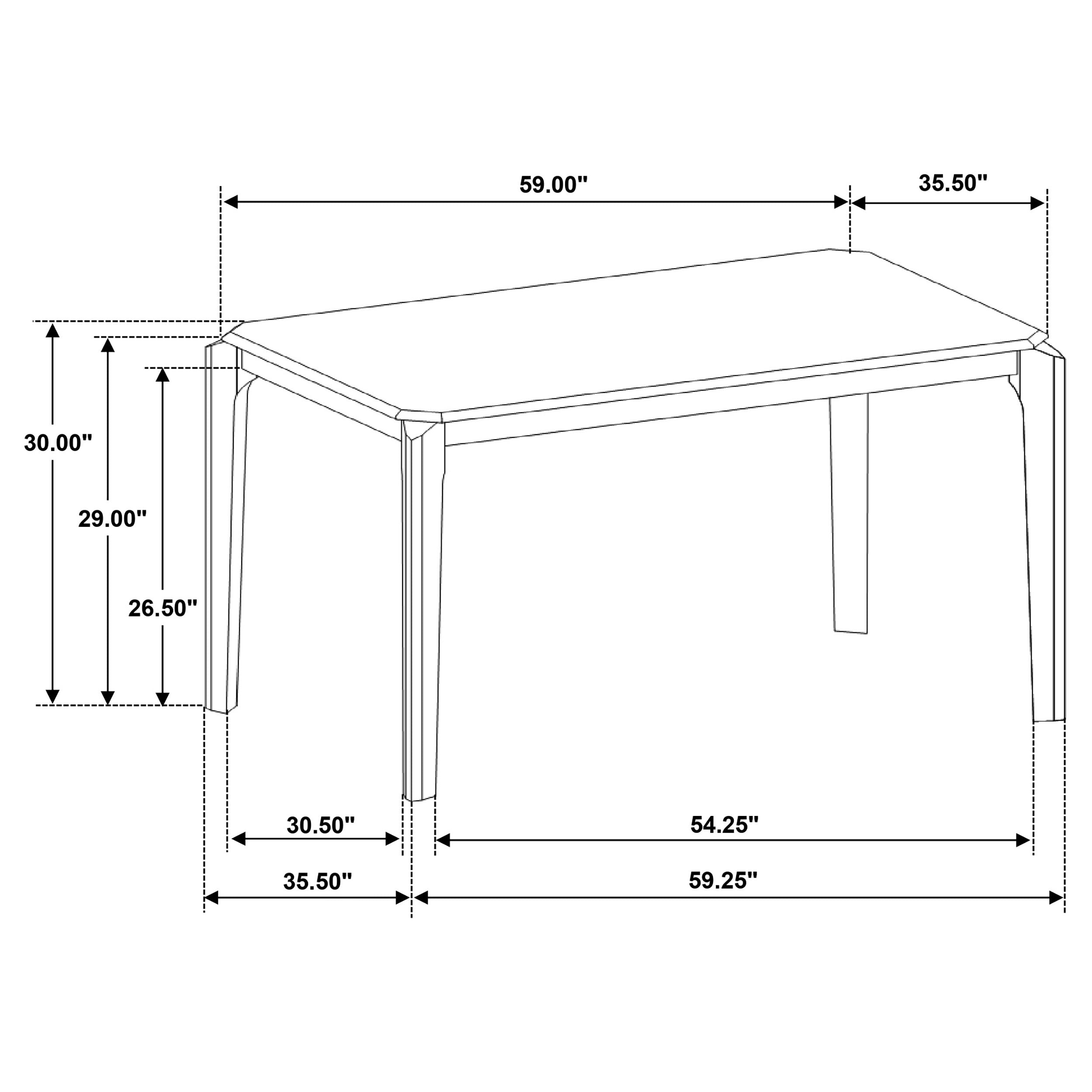 Almonte 7 Pc Dining Set - Luxury Home Furniture (MI)