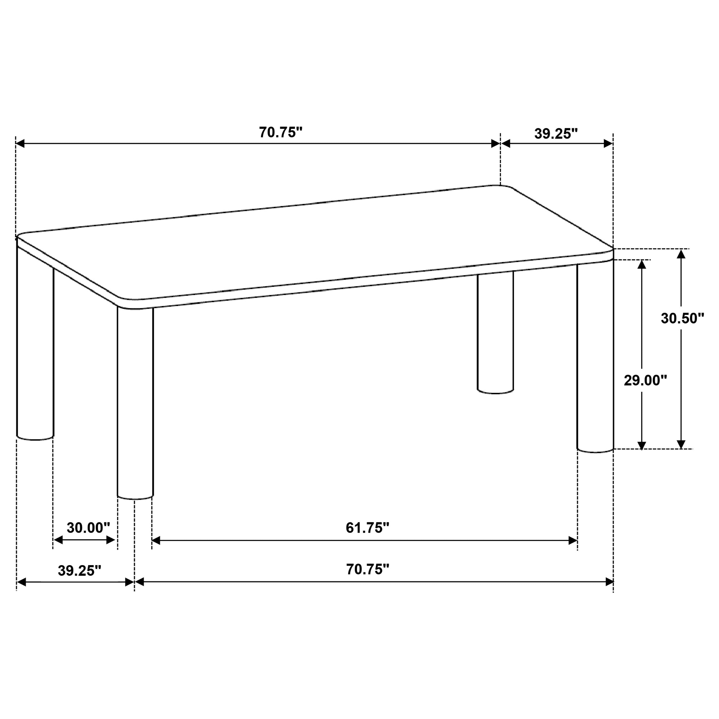 Castlewood Dining Table - Luxury Home Furniture (MI)