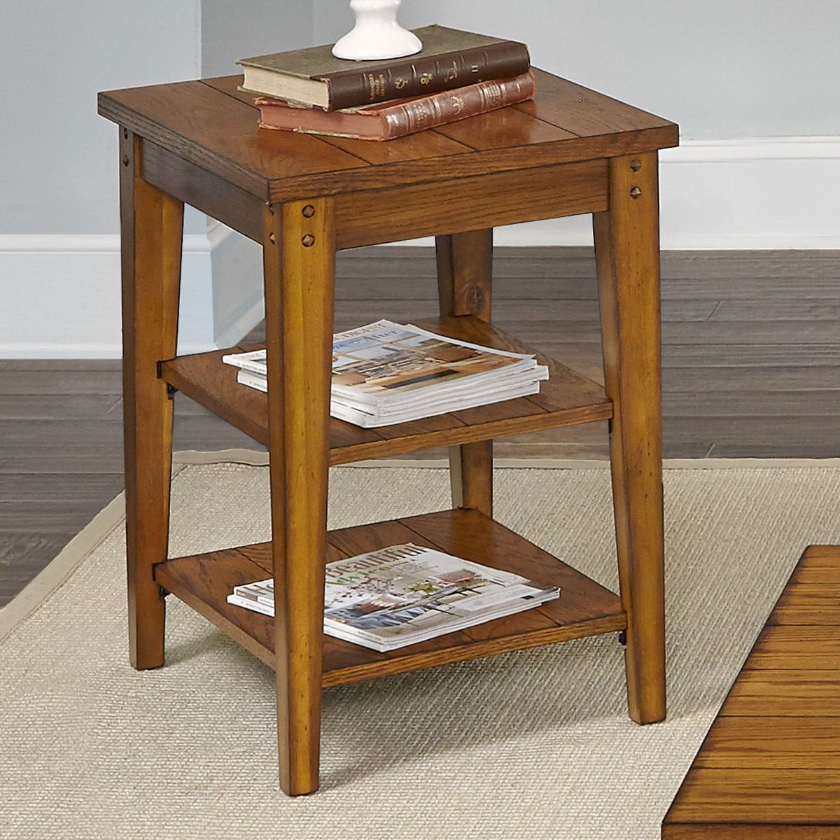 Liberty Furniture Lake House Tiered Table in Oak - Luxury Home Furniture (MI)