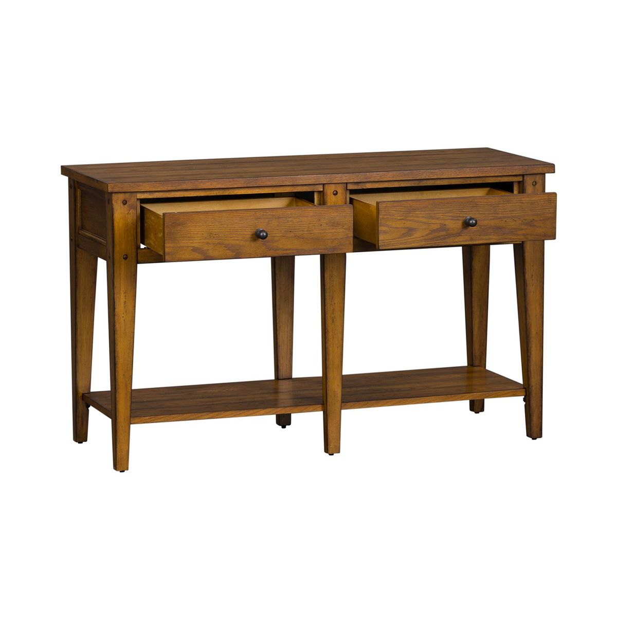 Liberty Furniture Lake House Sofa Table in Oak - Luxury Home Furniture (MI)