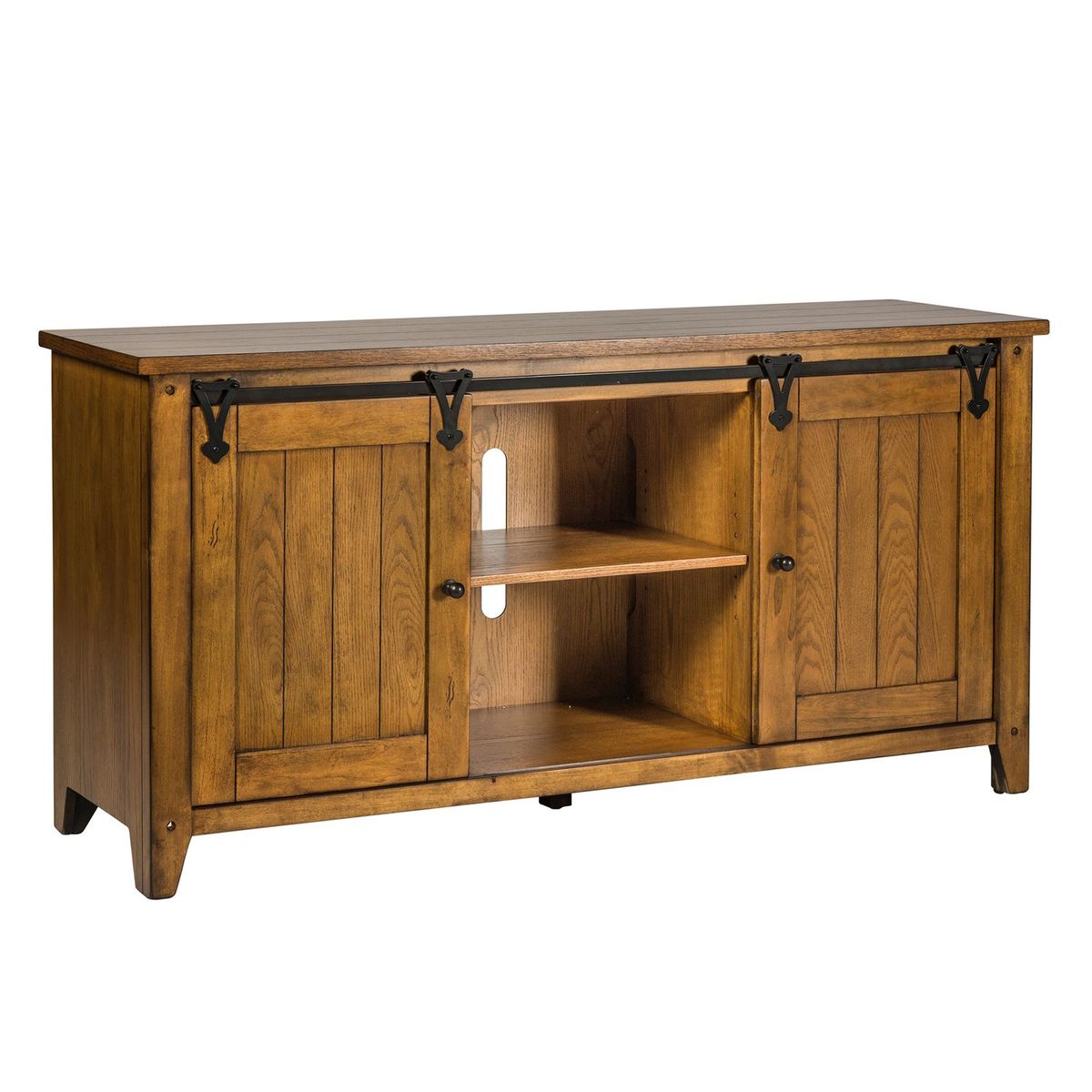 Liberty Furniture Lake House TV Console in Oak - Luxury Home Furniture (MI)