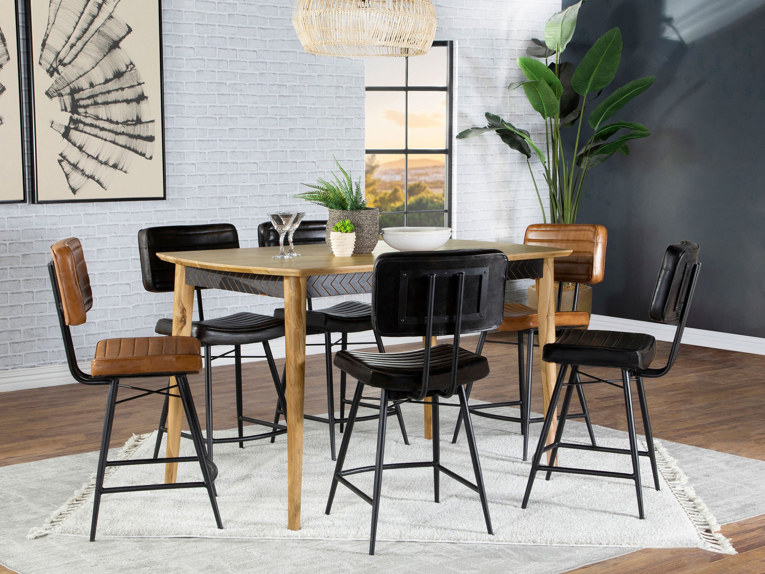 Partridge Counter Height Dining Sets - Luxury Home Furniture (MI)