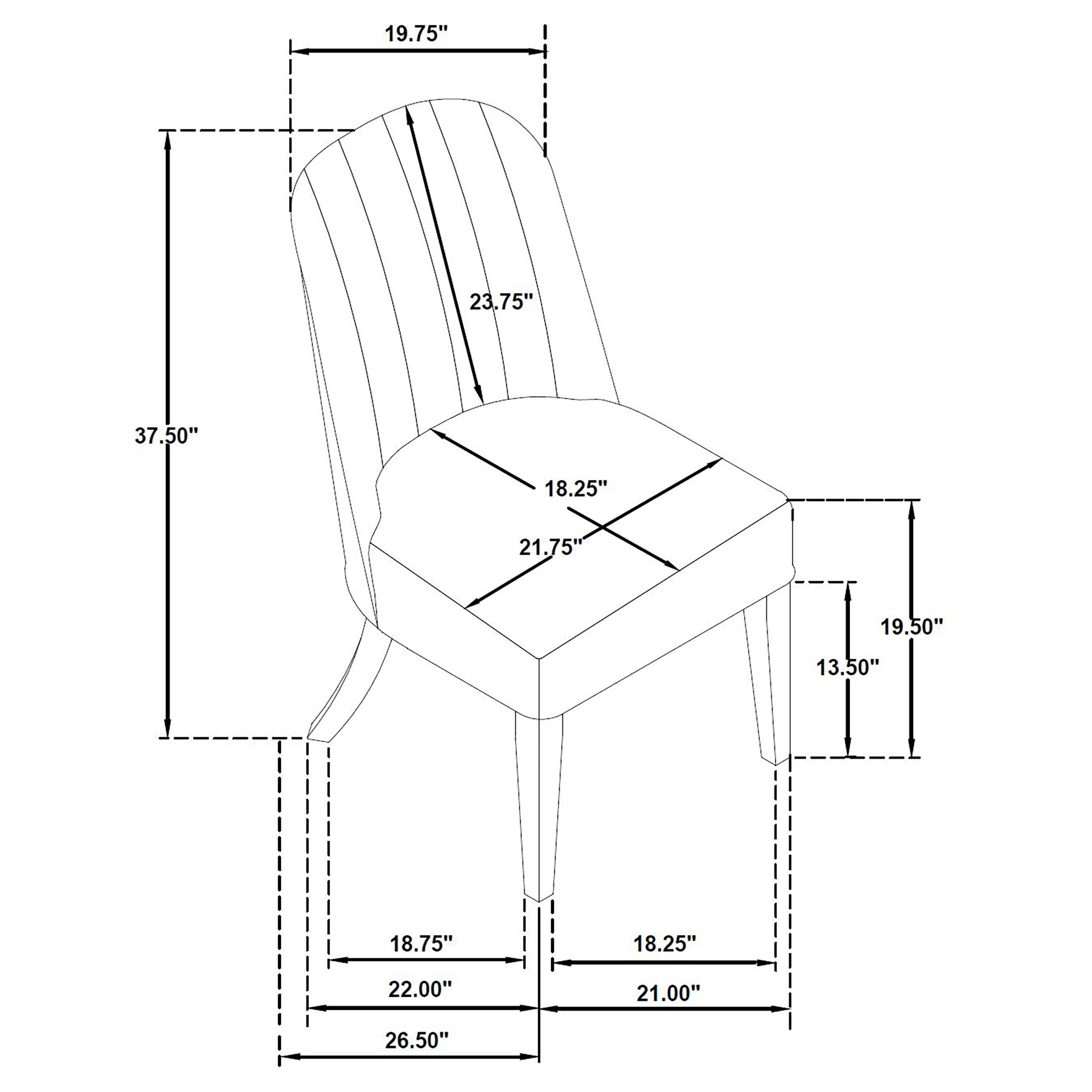 Leandro Dining Side Chair - Luxury Home Furniture (MI)