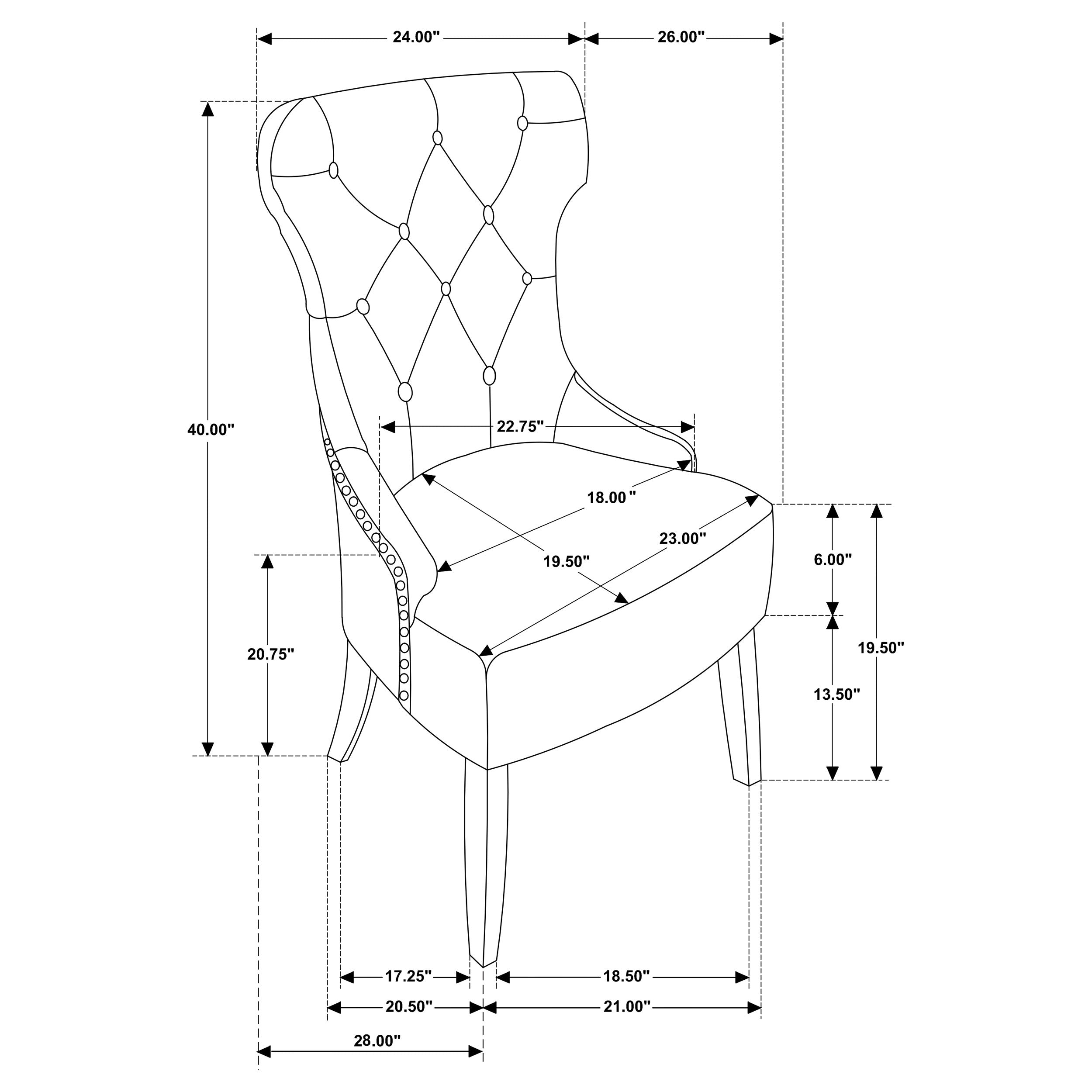 Baney Side Chair - Luxury Home Furniture (MI)