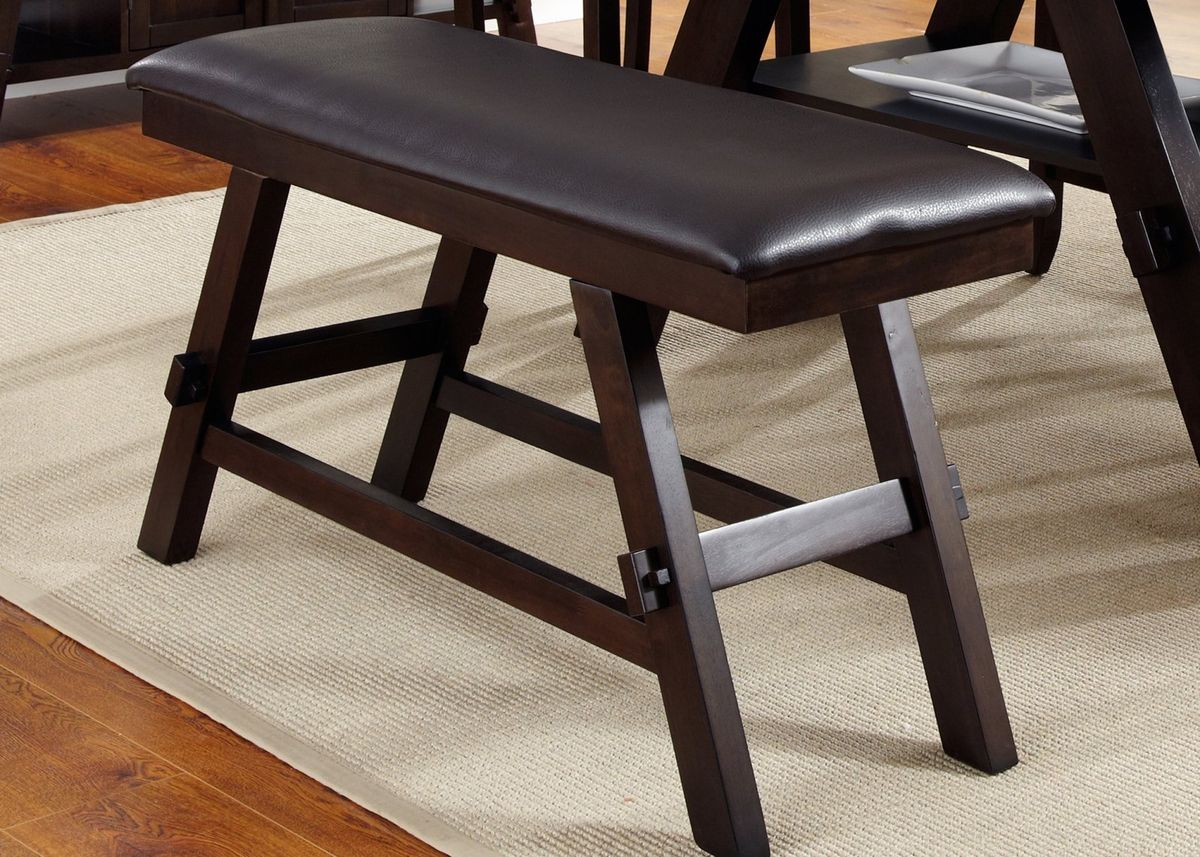 Liberty Furniture Lawson Counter Bench in Light/Dark Expresso - Luxury Home Furniture (MI)