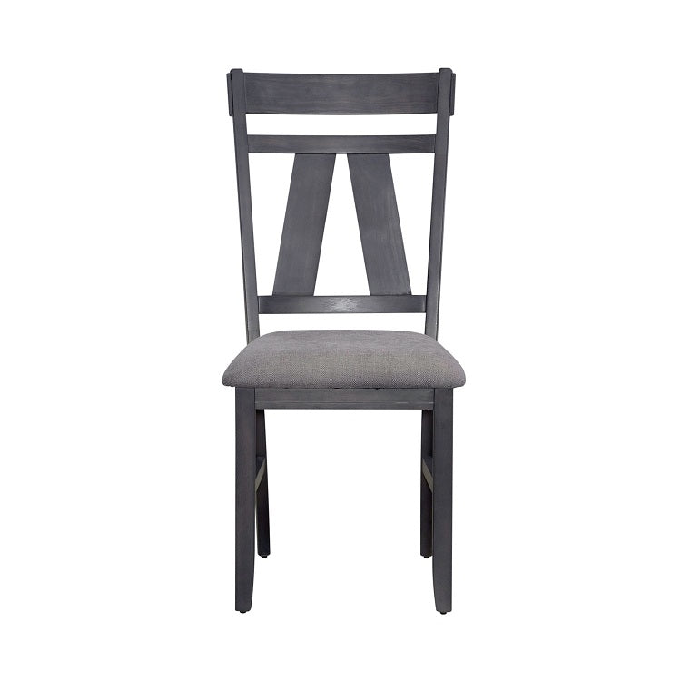 Liberty Furniture Lawson Splat Back Side Chair (Set of 2) in Weathered Gray - Luxury Home Furniture (MI)