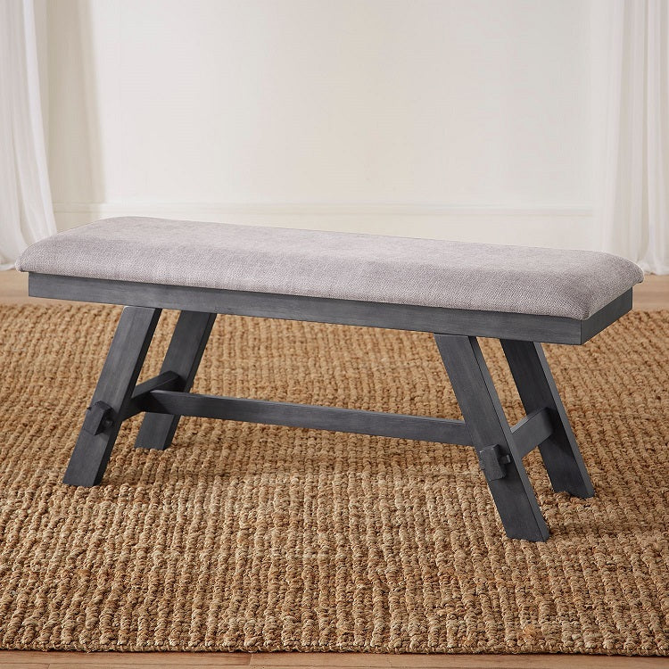 Liberty Furniture Lawson Bench in Weathered Gray - Luxury Home Furniture (MI)