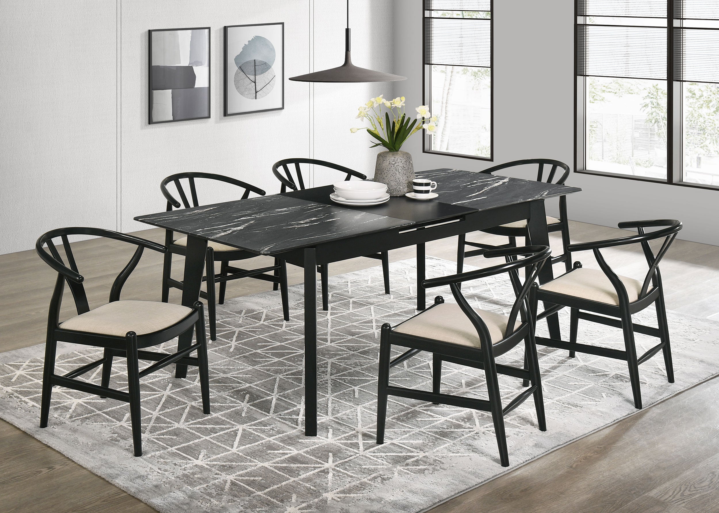 Crestmont 7 Pc Dining Set - Luxury Home Furniture (MI)