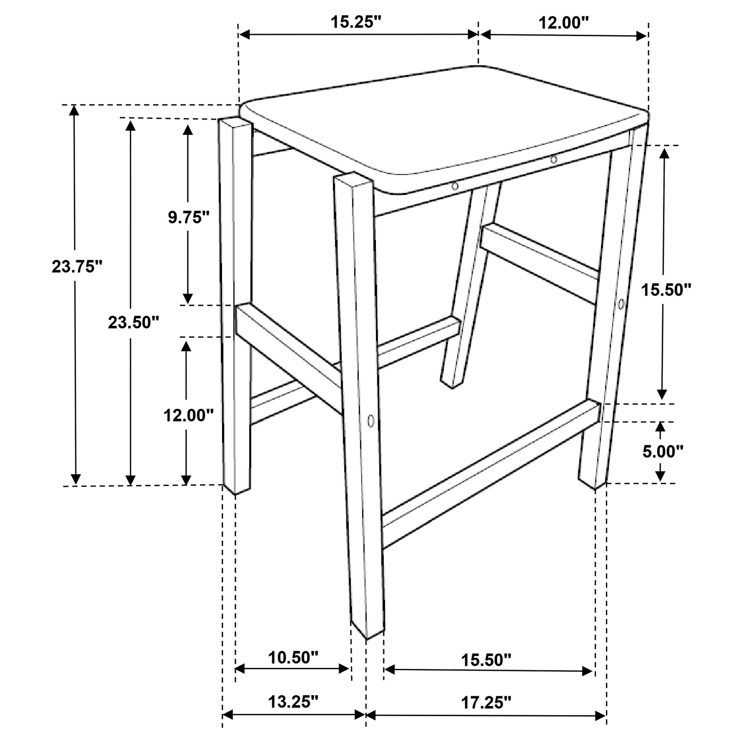 Edgeworth 3-piece Kitchen Island Counter Table Set White - Luxury Home Furniture (MI)