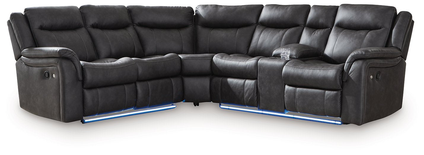 Sultan Meadow Reclining Sectional - Luxury Home Furniture (MI)