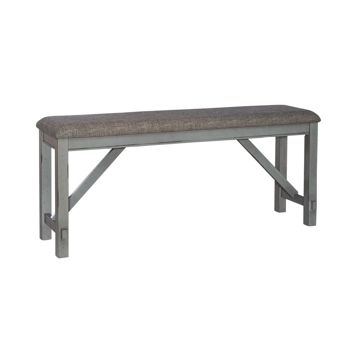 Liberty Furniture Newport Counter Height Dining Bench in Smokey Grey image