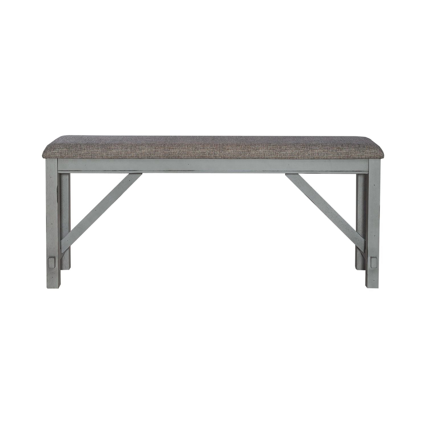 Newport Counter Height Dining Bench in Smokey Grey - Luxury Home Furniture (MI)