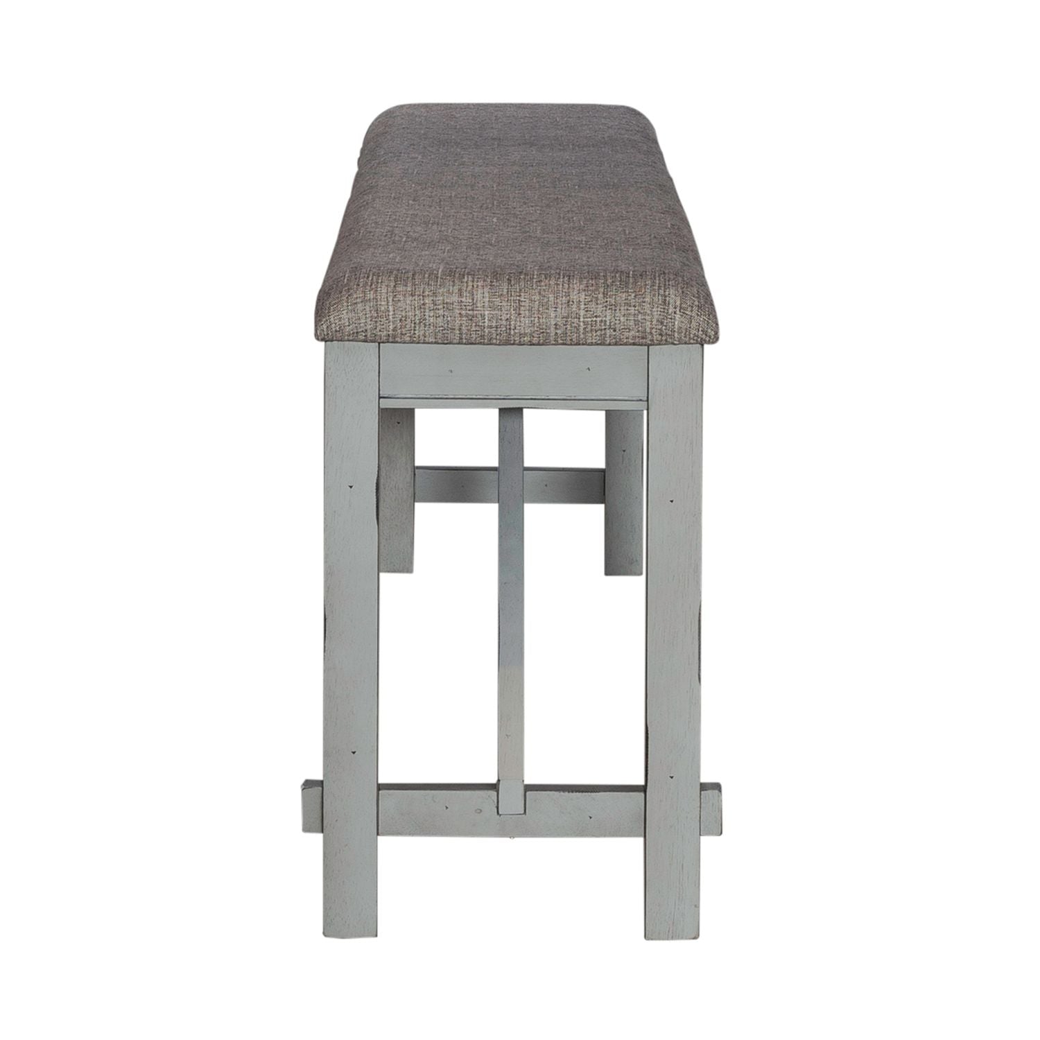 Newport Counter Height Dining Bench in Smokey Grey - Luxury Home Furniture (MI)