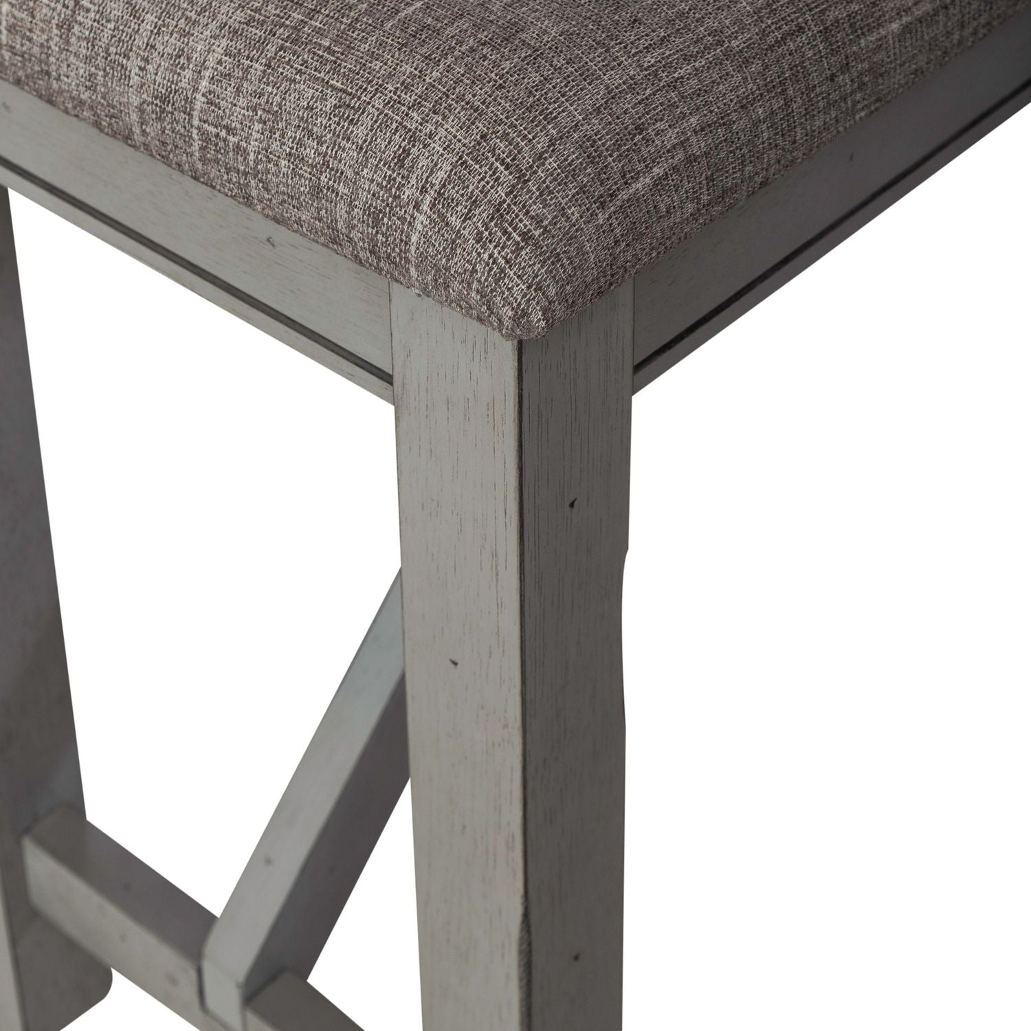 Newport Counter Height Dining Bench in Smokey Grey - Luxury Home Furniture (MI)