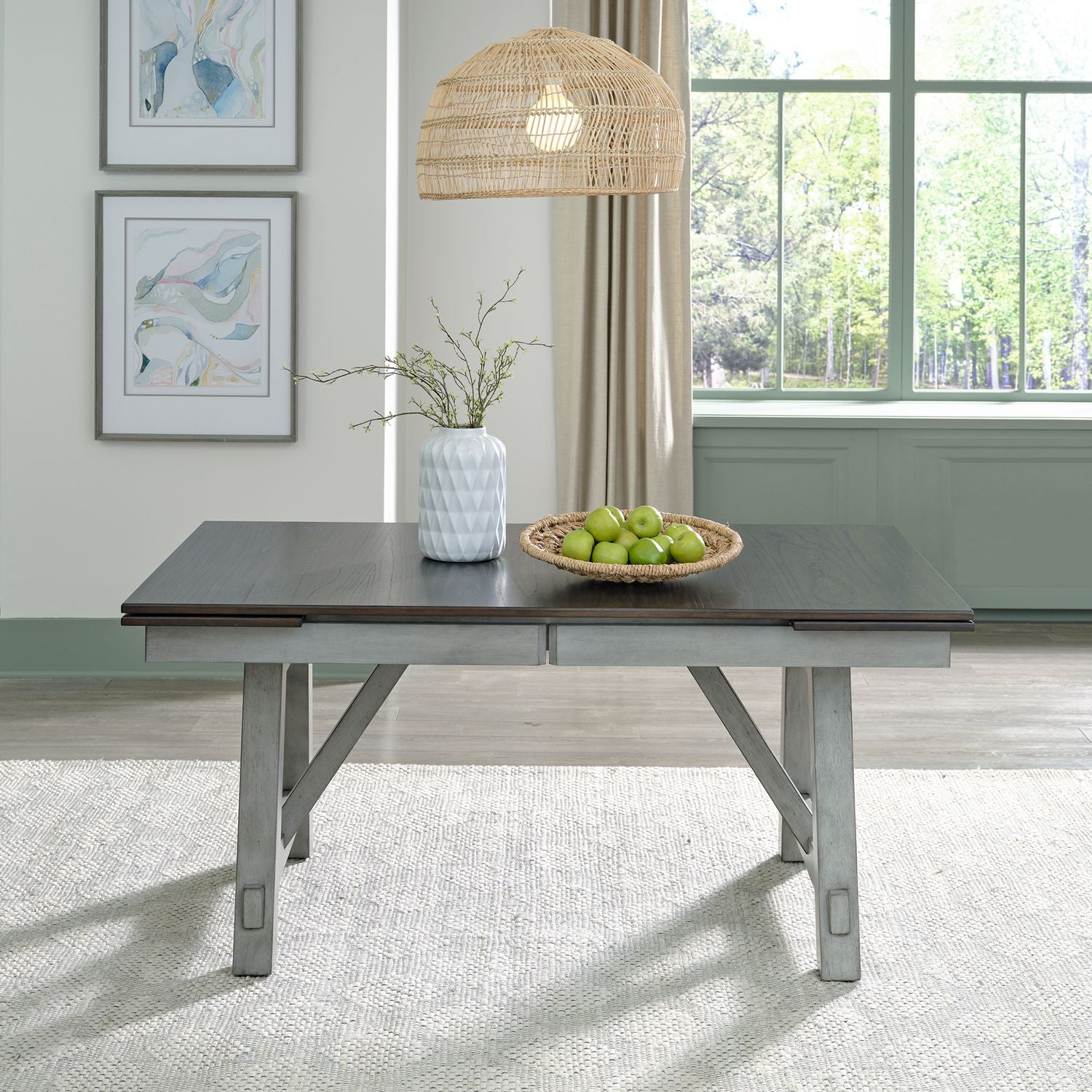 Newport Trestle Table Set - Luxury Home Furniture (MI)