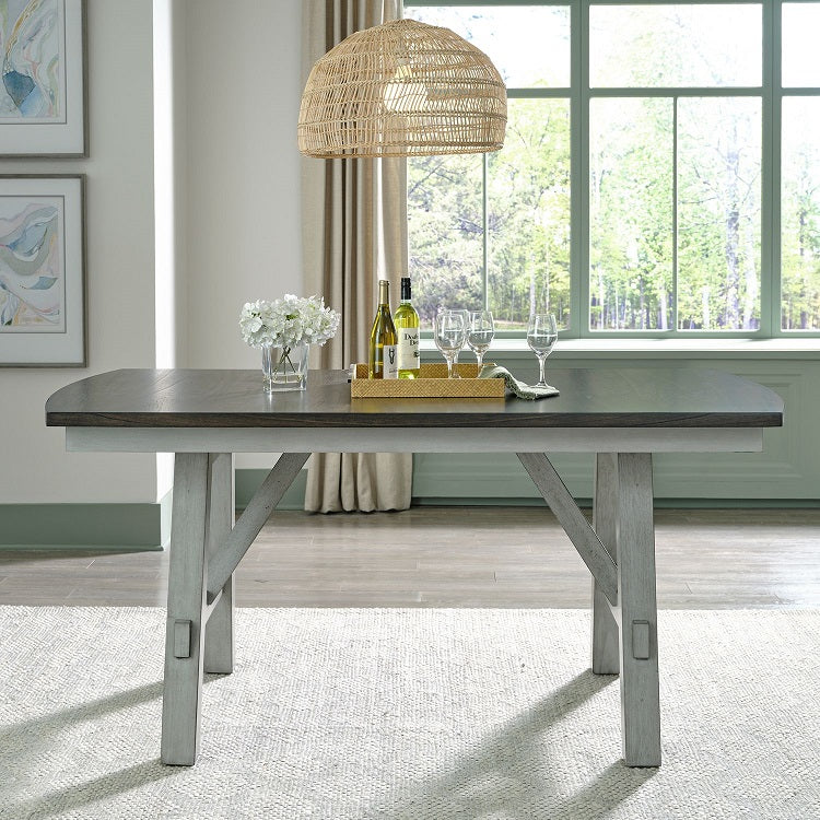 Liberty Furniture Newport Gathering Table in Smokey Grey - Luxury Home Furniture (MI)