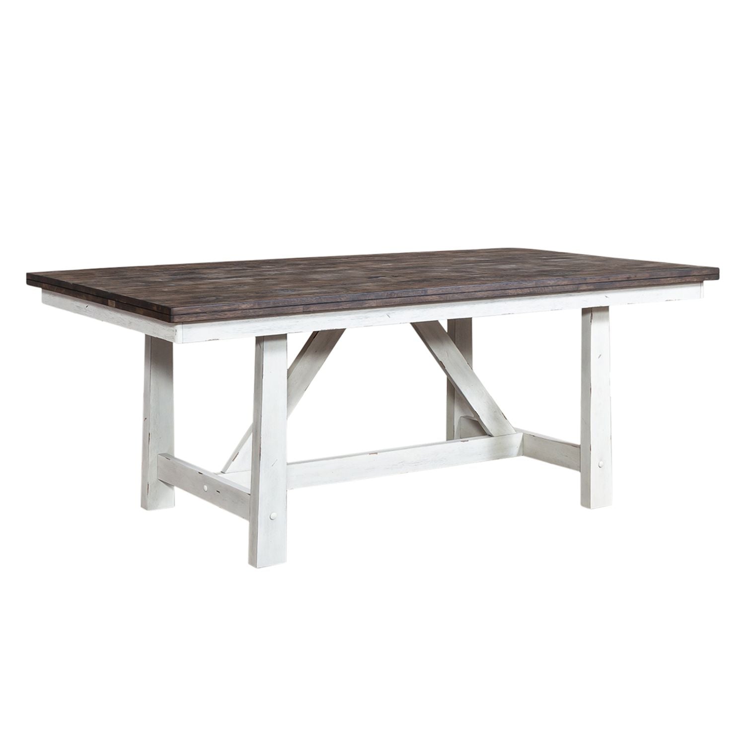 Farmhouse 7 Piece Trestle Table Set - Luxury Home Furniture (MI)