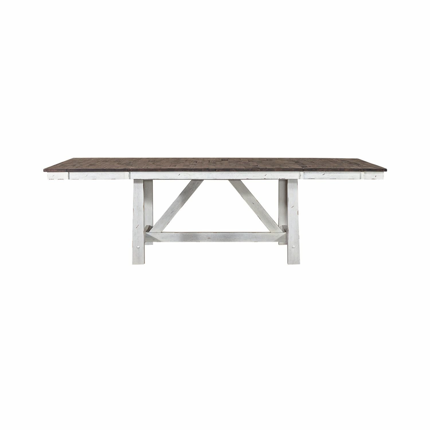 Farmhouse Trestle Table in White image