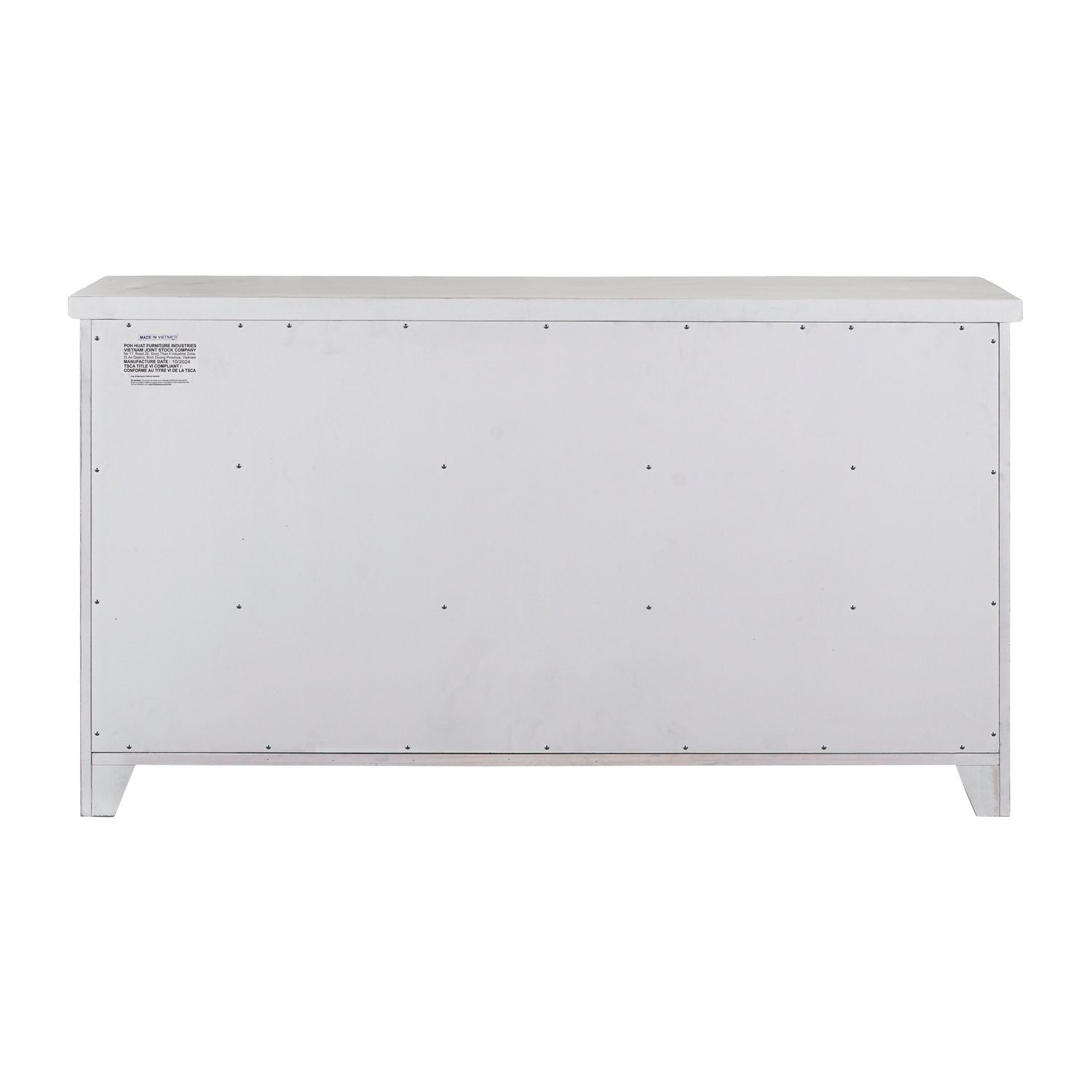 Backroads Dresser in Weathered White/Parchment Brown - Luxury Home Furniture (MI)