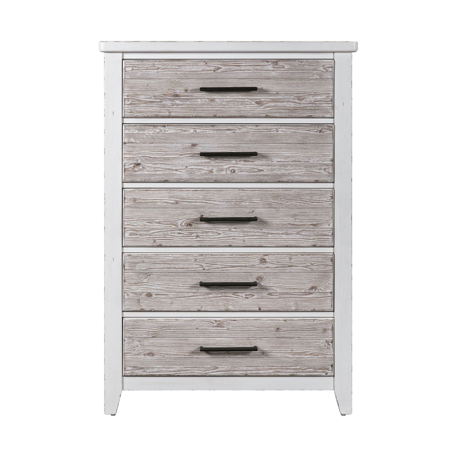 Backroads Drawer Chest in Weathered White/Parchment Brown - Luxury Home Furniture (MI)