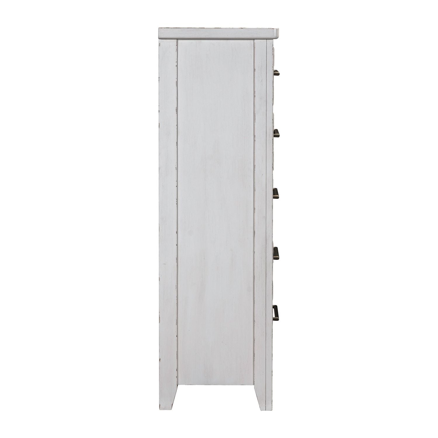 Backroads Drawer Chest in Weathered White/Parchment Brown - Luxury Home Furniture (MI)