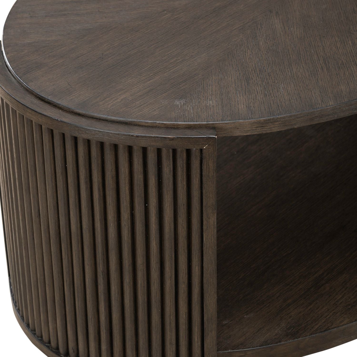 City View Oval Cocktail Table in Coffee Bean - Luxury Home Furniture (MI)