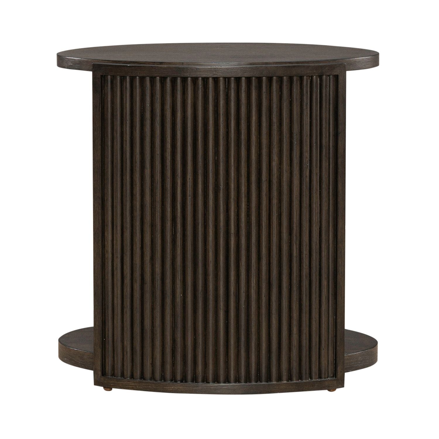 City View Chairside Table in Coffee Bean - Luxury Home Furniture (MI)