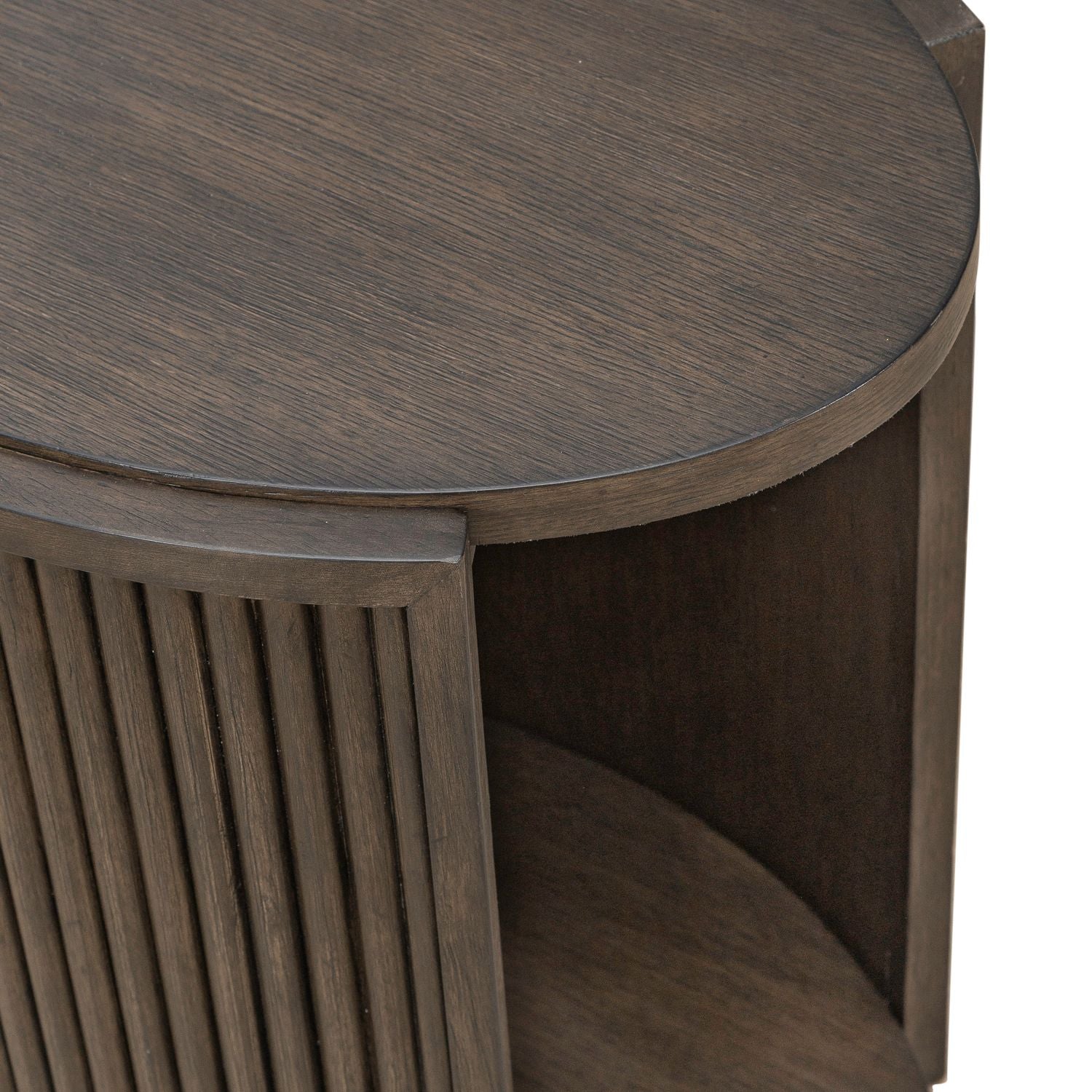 City View Chairside Table in Coffee Bean - Luxury Home Furniture (MI)